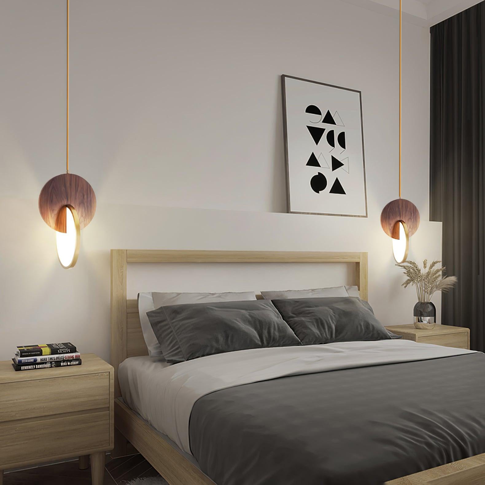 Lysola Wood Ring Pendant Light