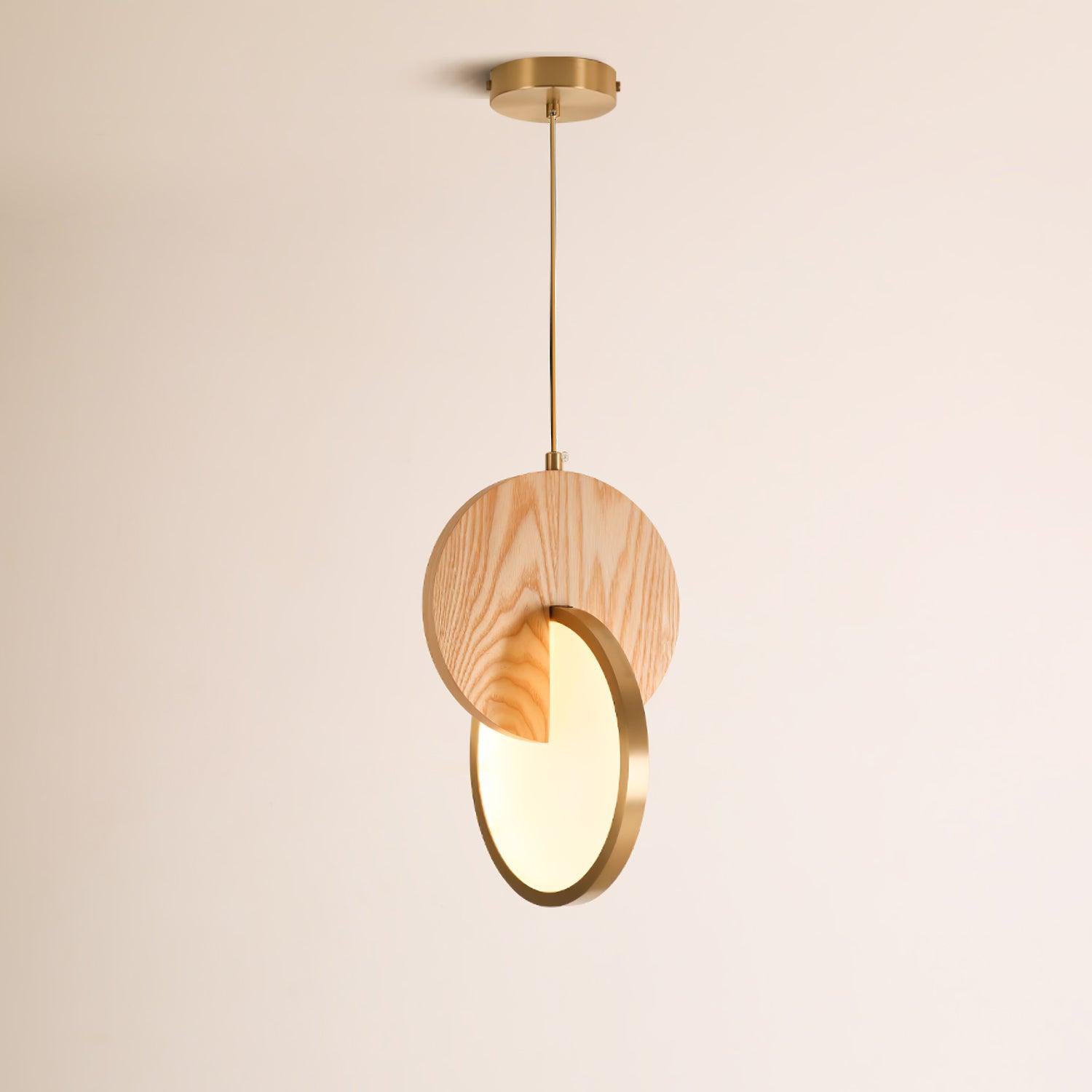 Lysola Wood Ring Pendant Light