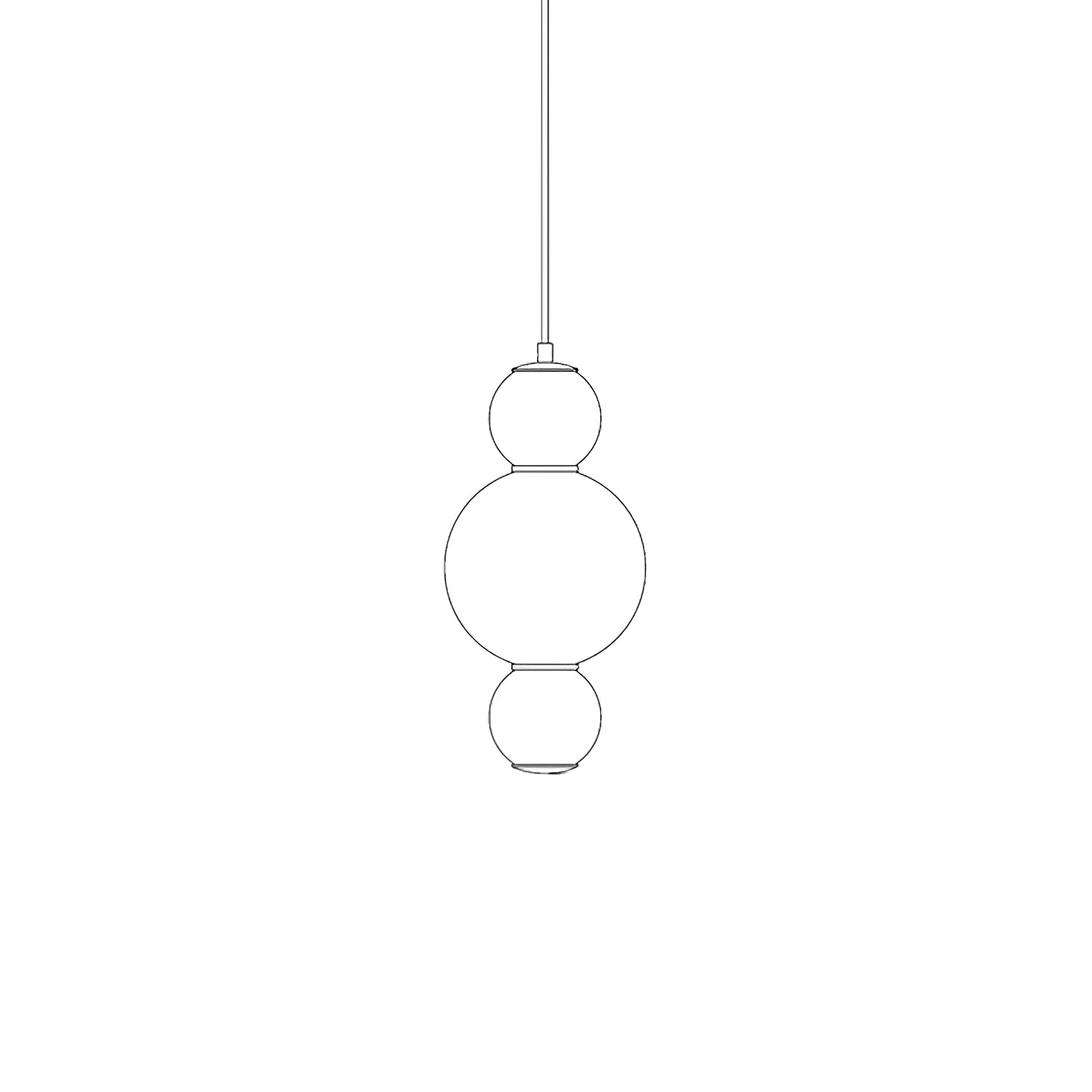 Frankie Minimalist Glass Pendant Light
