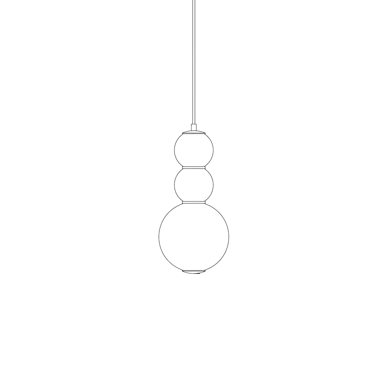 Frankie Minimalist Glass Pendant Light