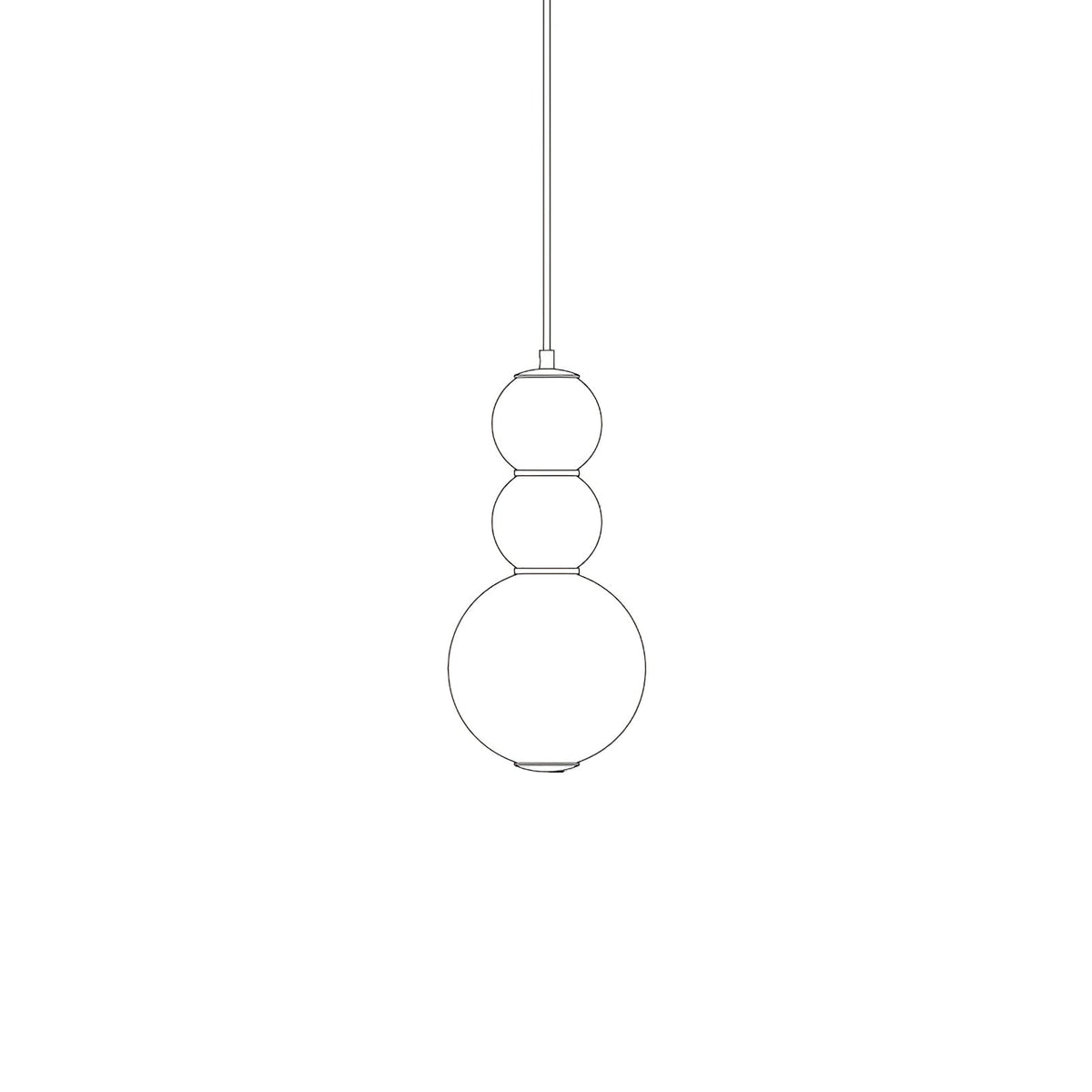 Frankie Minimalist Glass Pendant Light