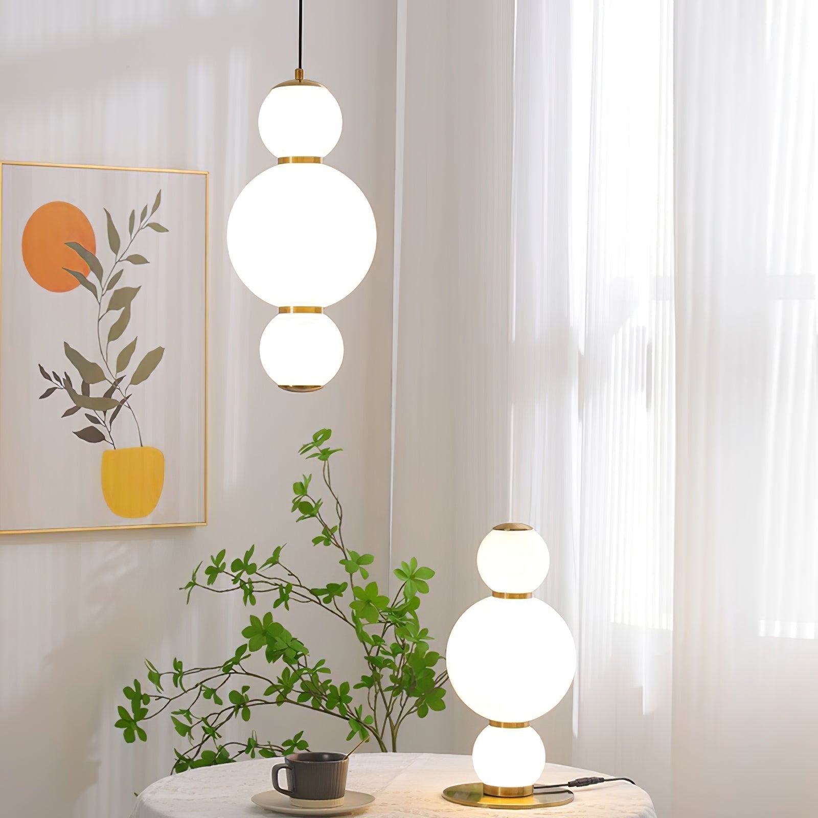 Frankie Minimalist Glass Pendant Light