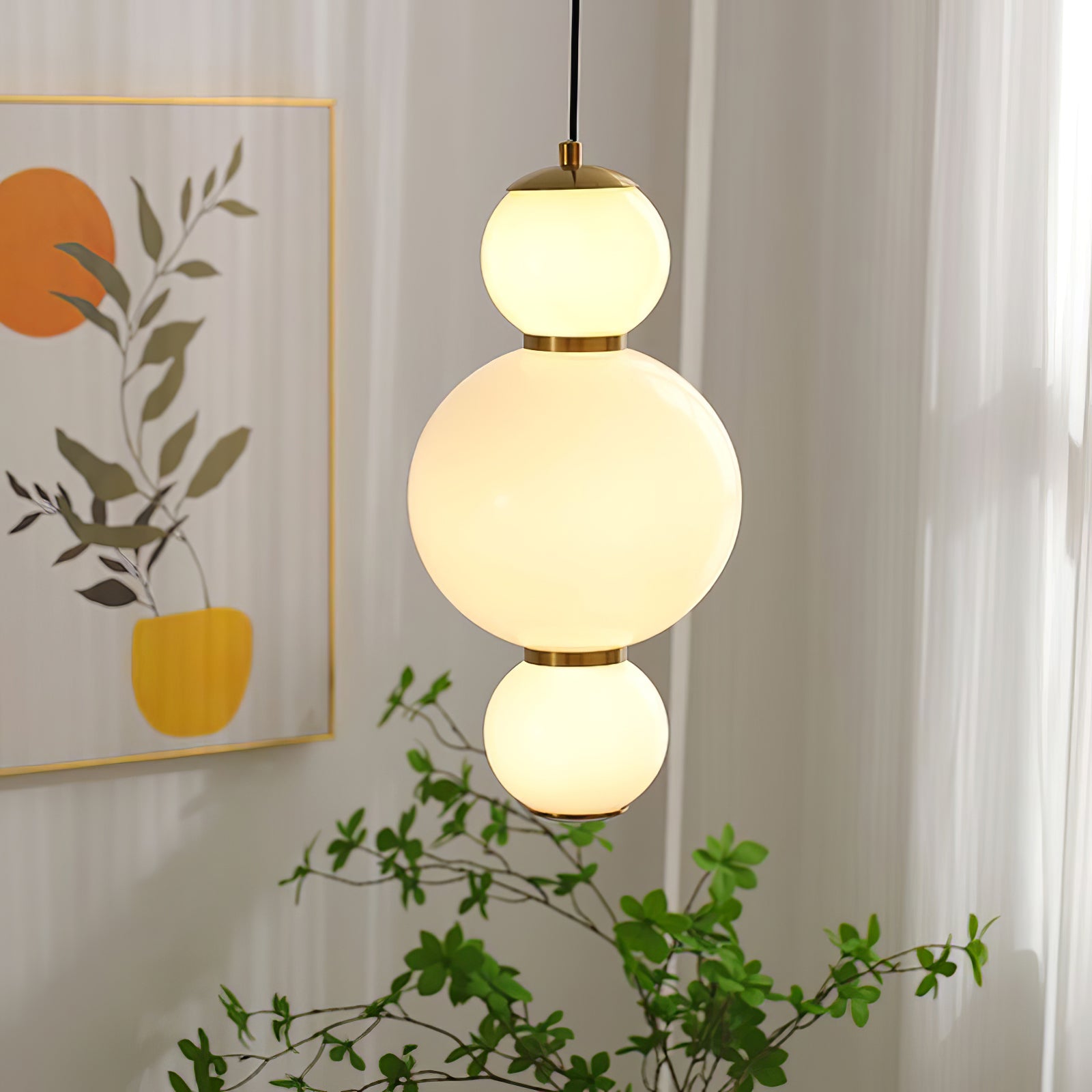 Frankie Minimalist Glass Pendant Light