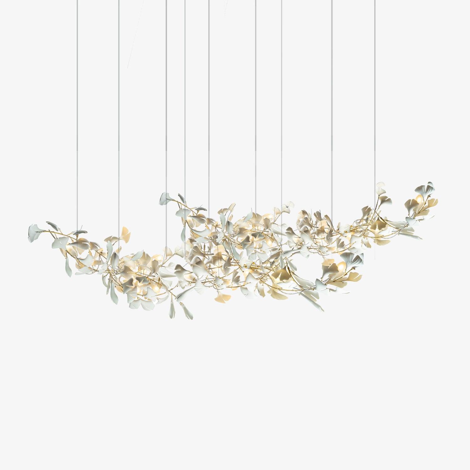 Elorus Double Layer Combination Gingko Chandelier