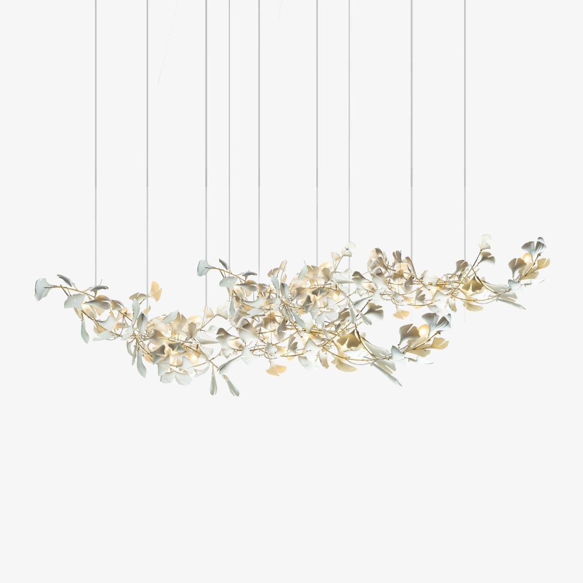Elorus Double Layer Combination Gingko Chandelier
