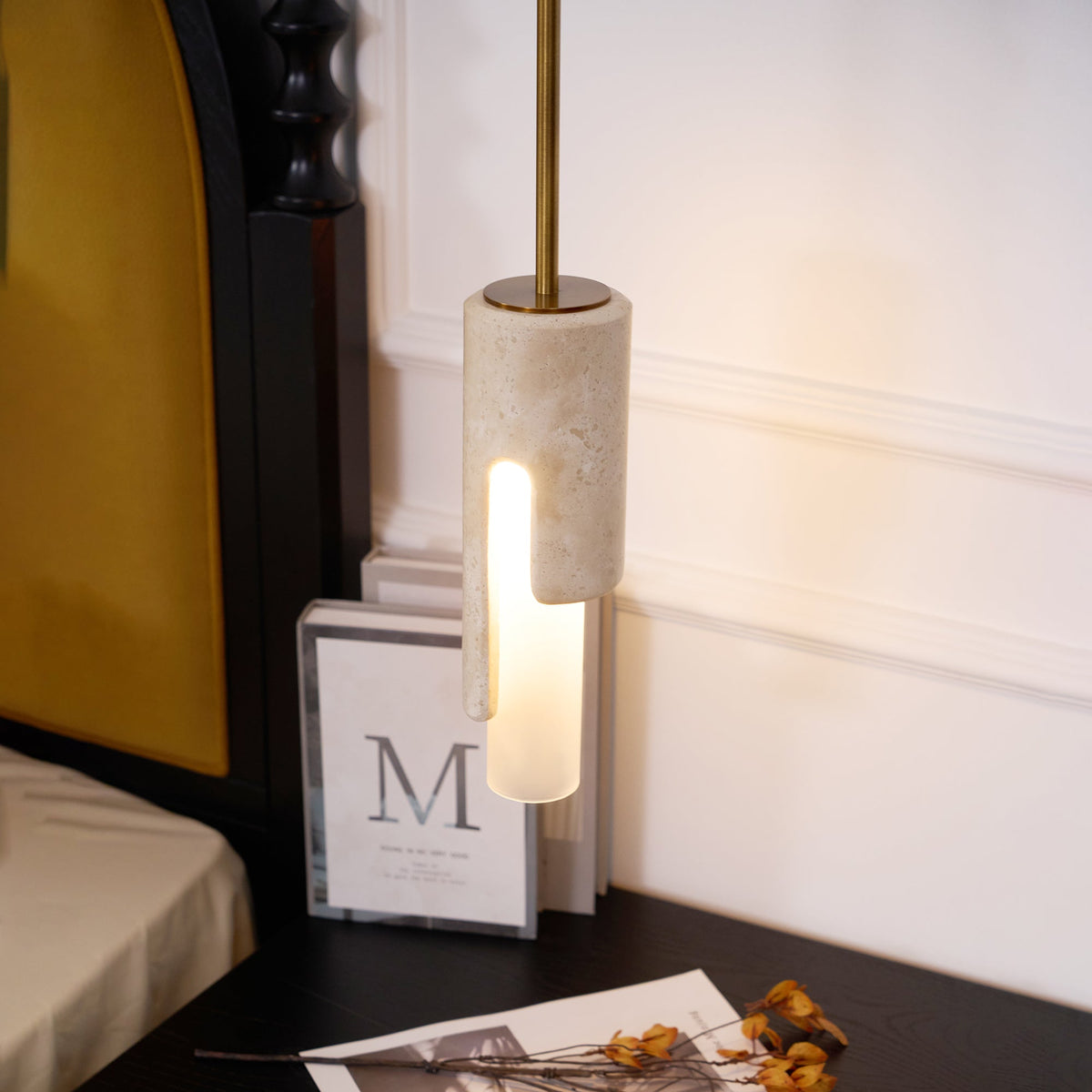 Elix Modern Minimalist Marble Glass Pendant Lamp
