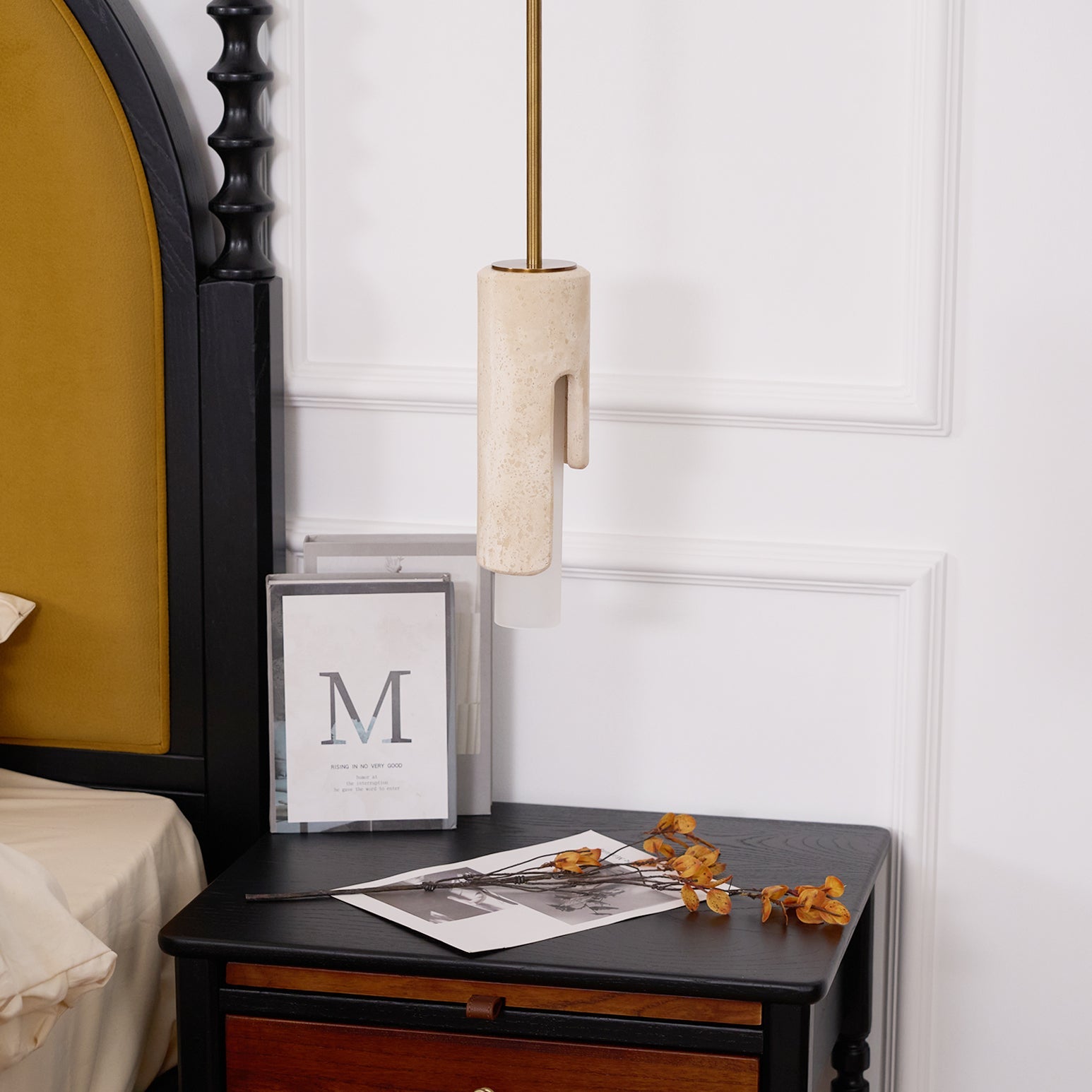 Elix Modern Minimalist Marble Glass Pendant Lamp