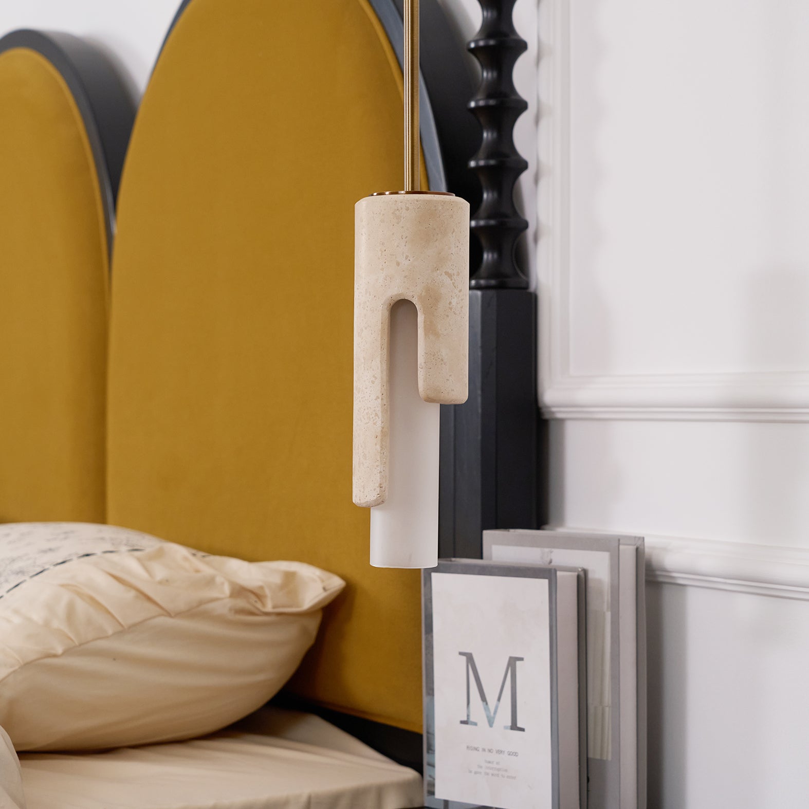 Elix Modern Minimalist Marble Glass Pendant Lamp