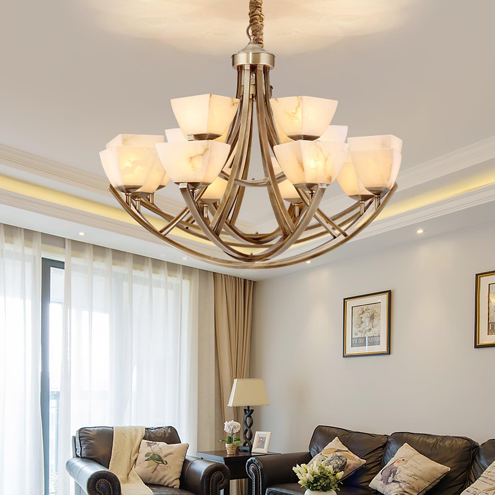 Crown Classic Brass Chandelier
