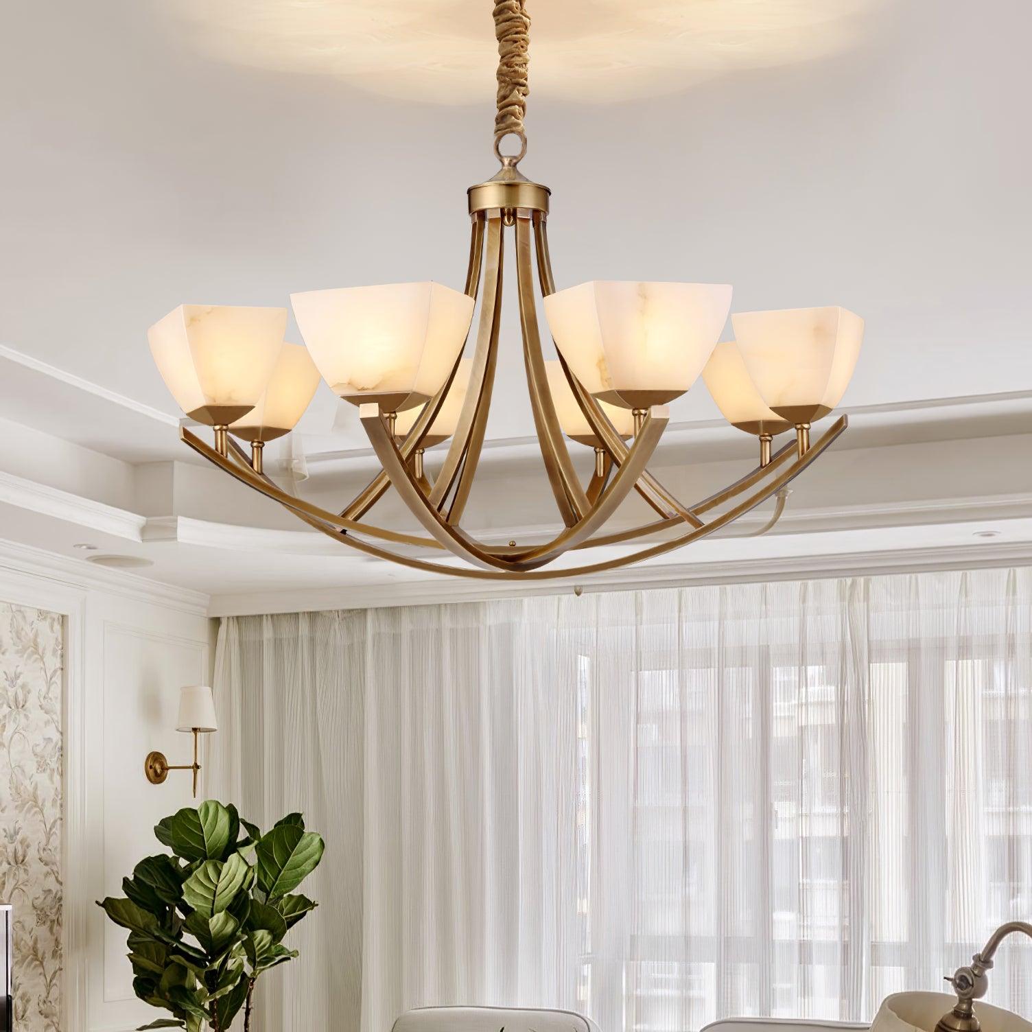 Crown Classic Brass Chandelier