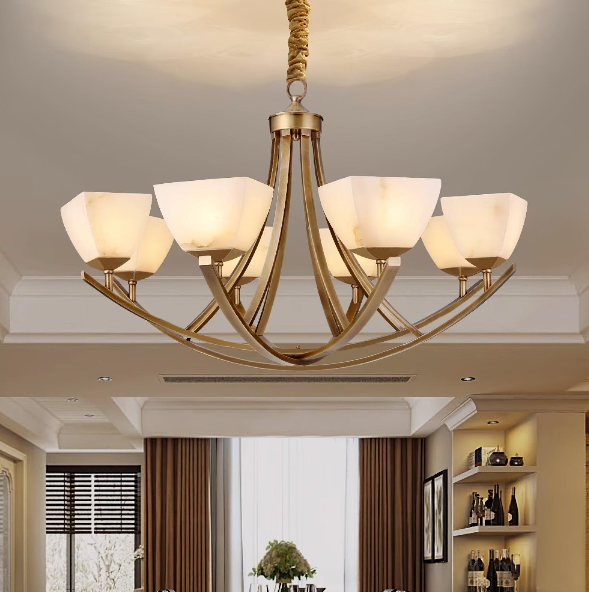 Crown Classic Brass Chandelier