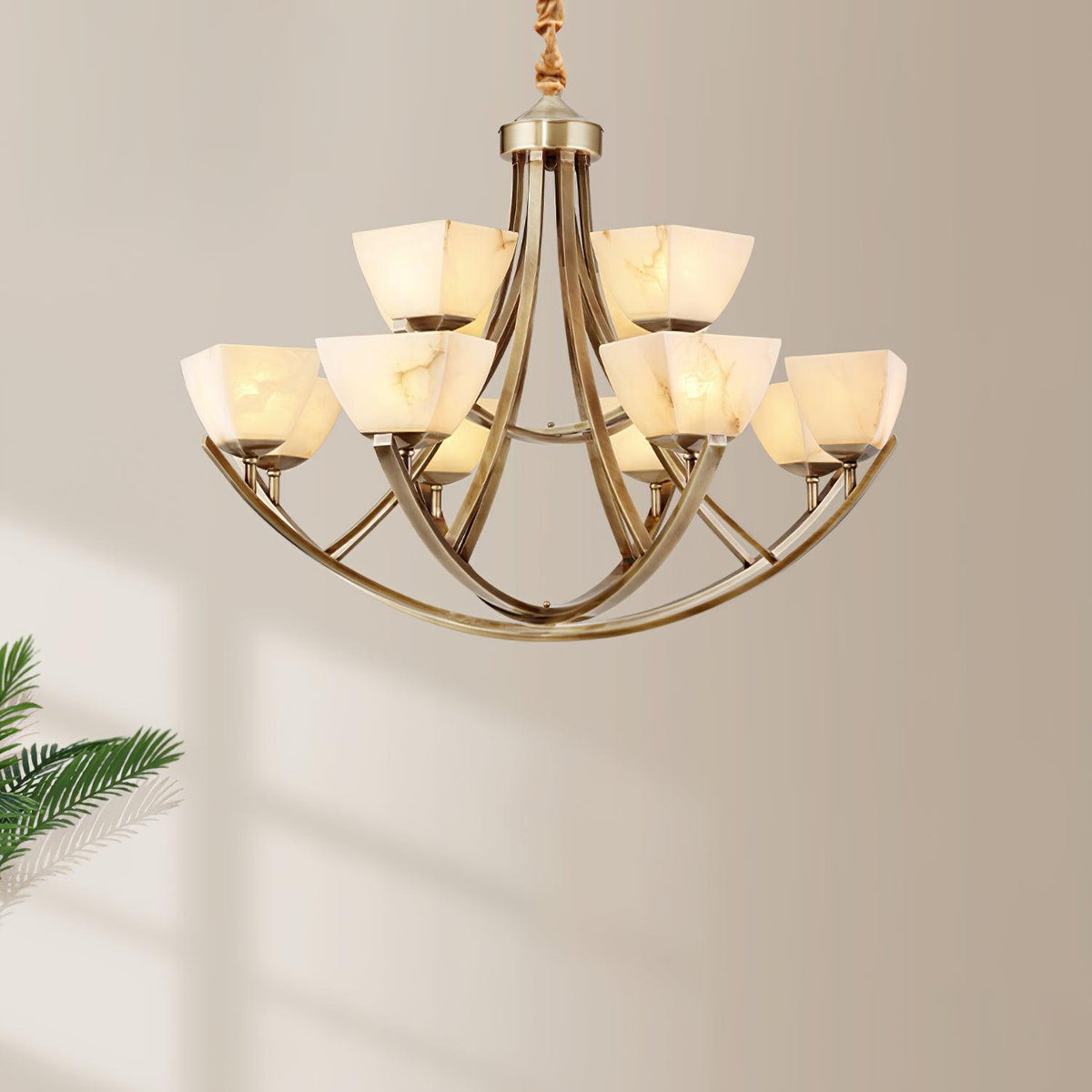 Crown Classic Brass Chandelier