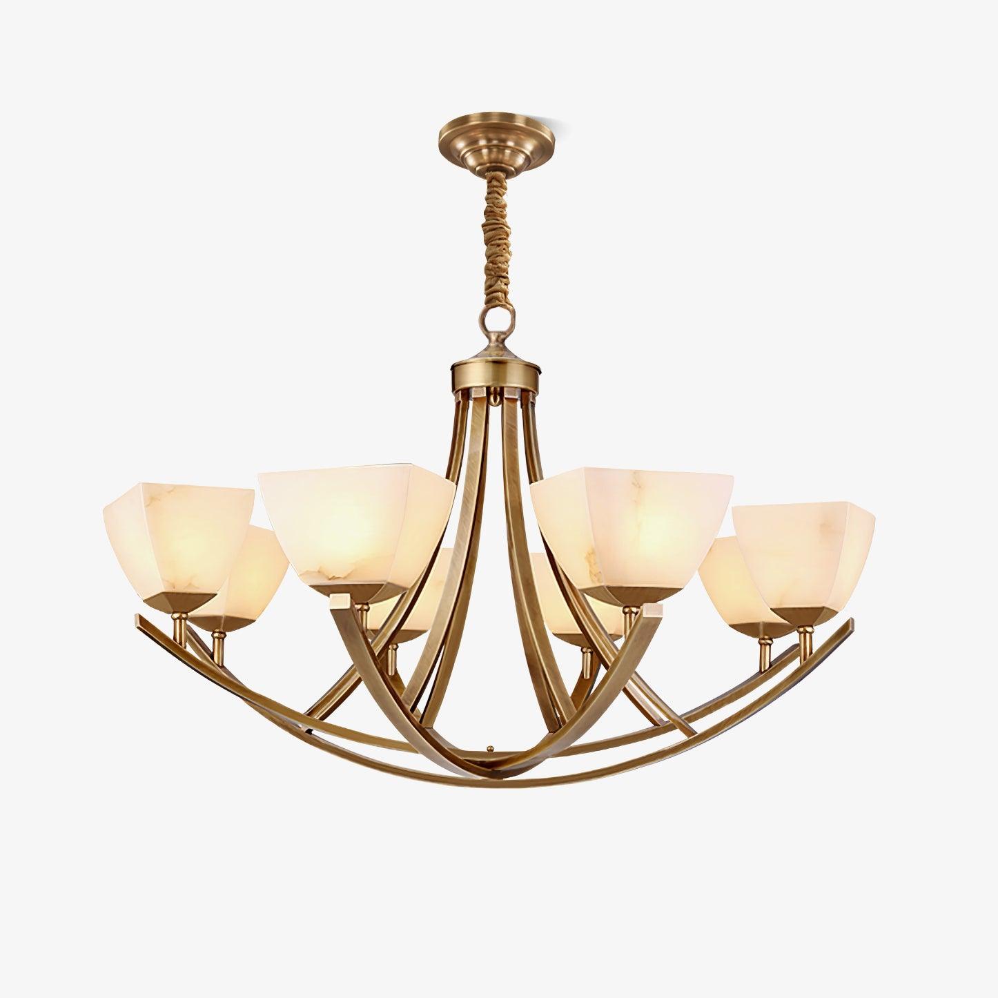 Crown Classic Brass Chandelier