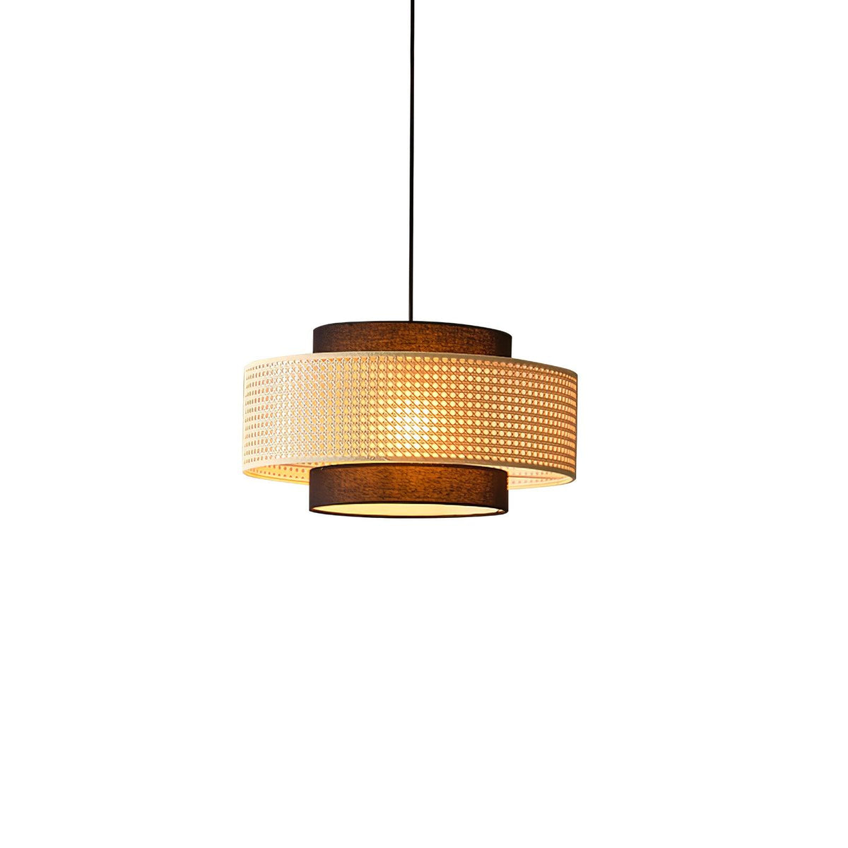Zerither Rattan Fabric Pendant Light