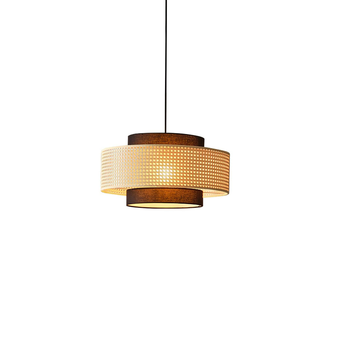 Zerither Rattan Fabric Pendant Light