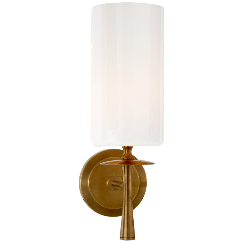 Knight Modern Minimalist Fabric Glass Wall Lamp