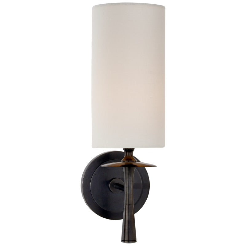 Knight Modern Minimalist Fabric Glass Wall Lamp