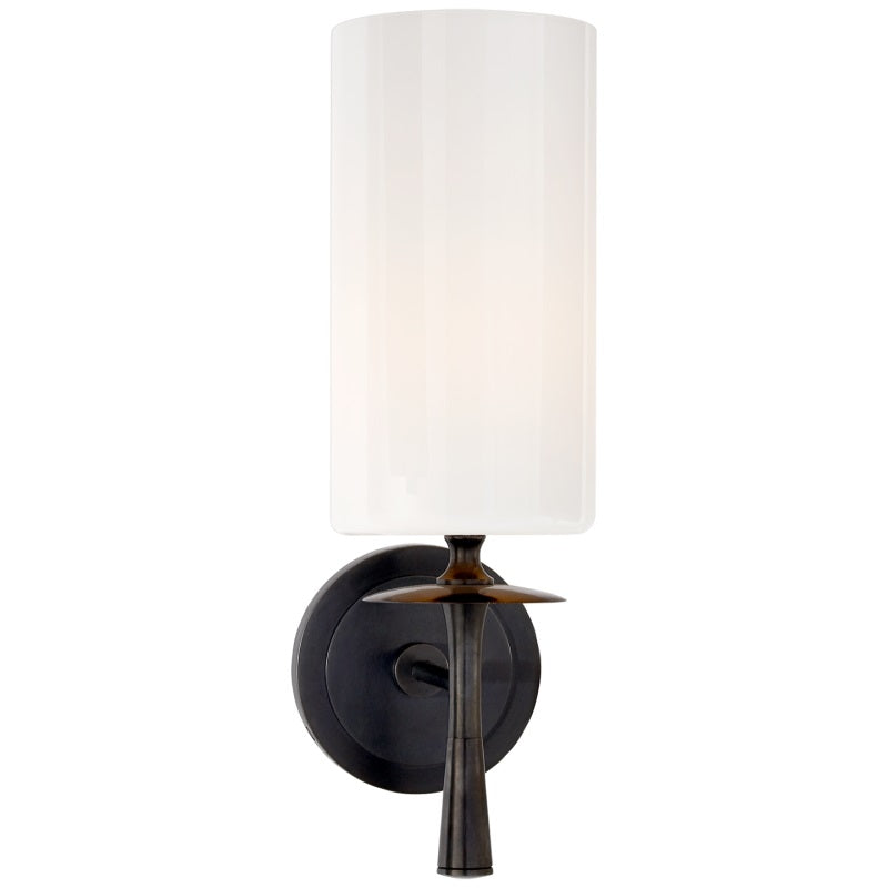 Knight Modern Minimalist Fabric Glass Wall Lamp