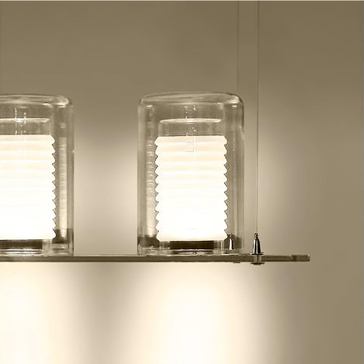 Lioraielle Dual Cylinder Glass Floor Lamp