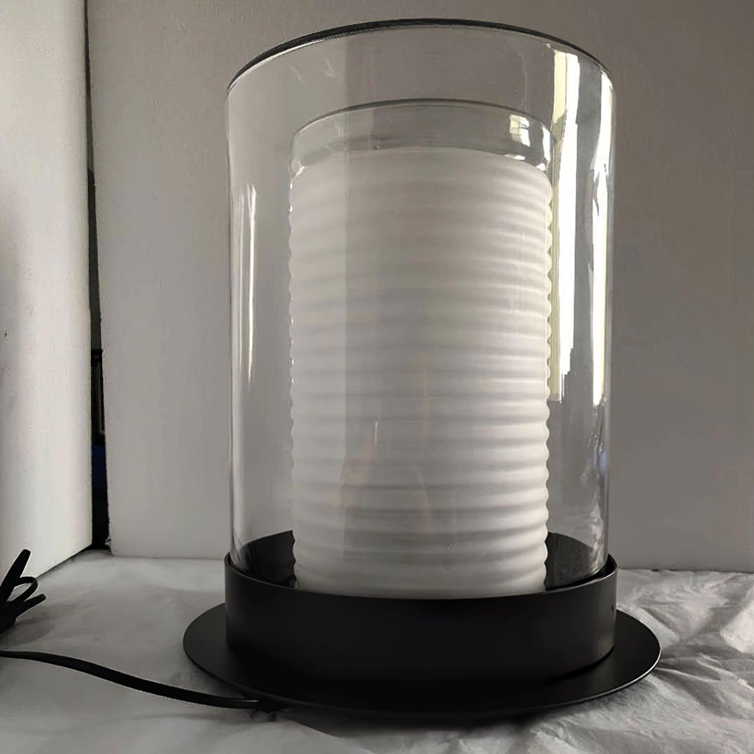 Lioraielle Dual Cylinder Glass Floor Lamp
