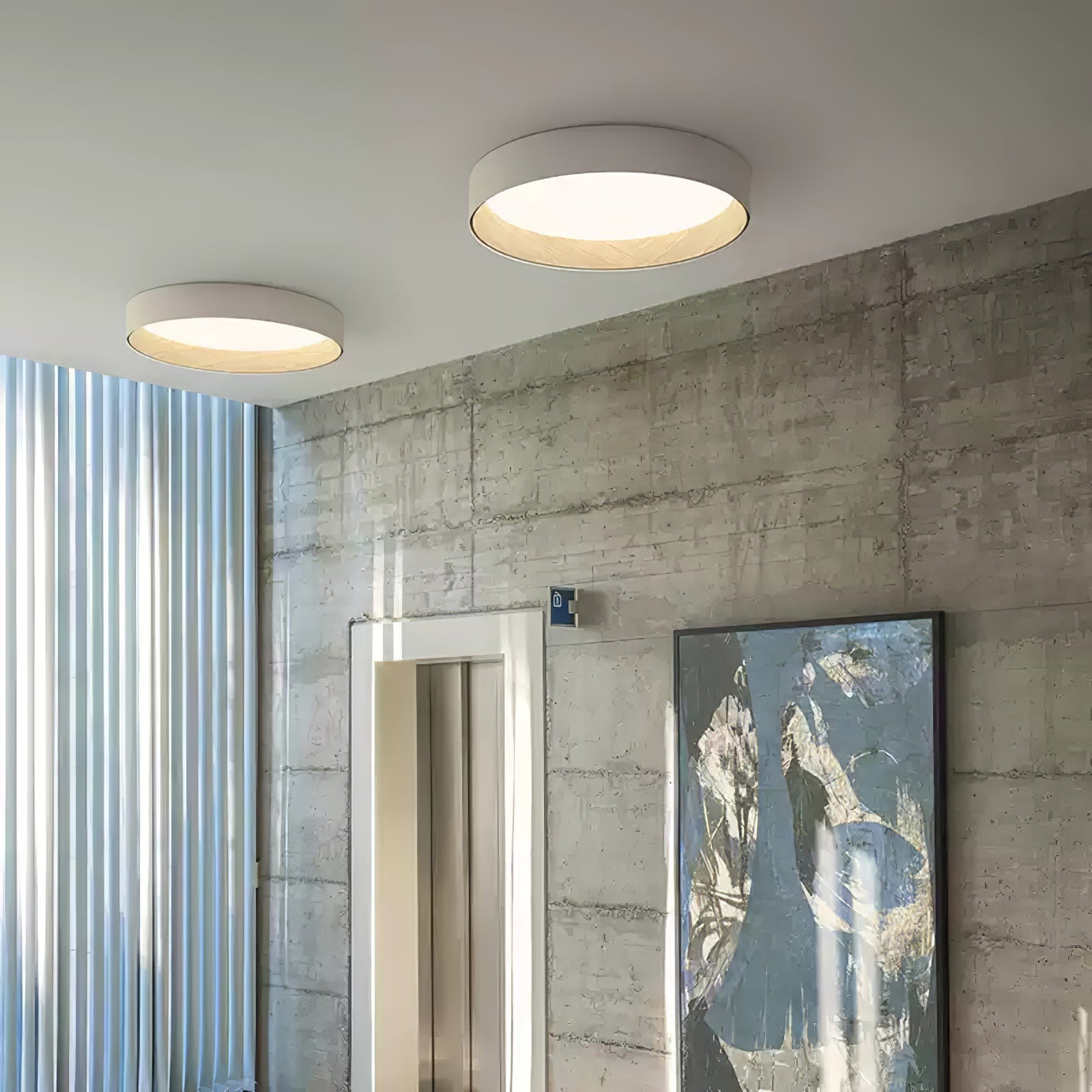 Denvir Modern Minimalist Round Ceiling Lamp