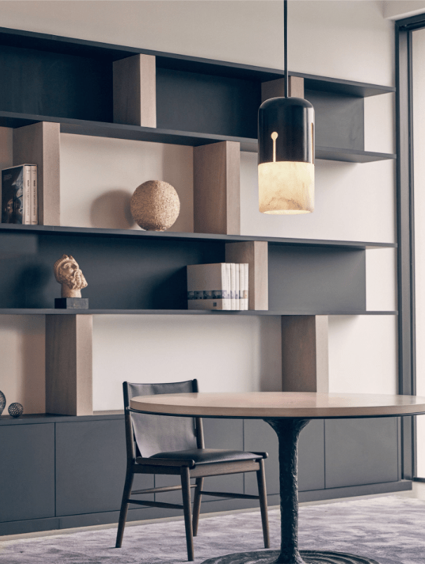 Silas Alabaster Duotone Capsule Pendant Lamp