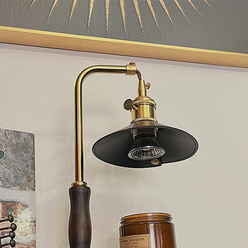 Cadorir Industrial Leather Desk Lamp