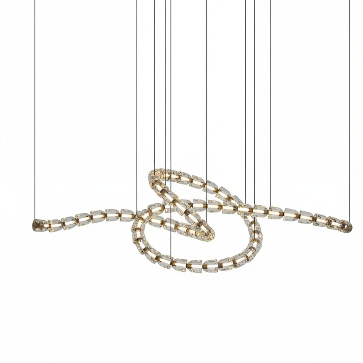 Nexus Gold Crystal Chandelier