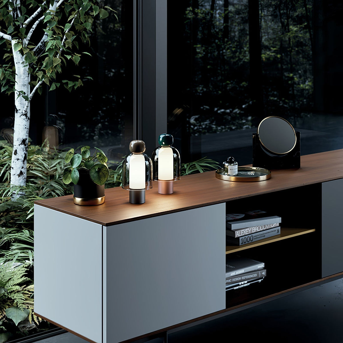 Nara Glass Artistic Table Lamp