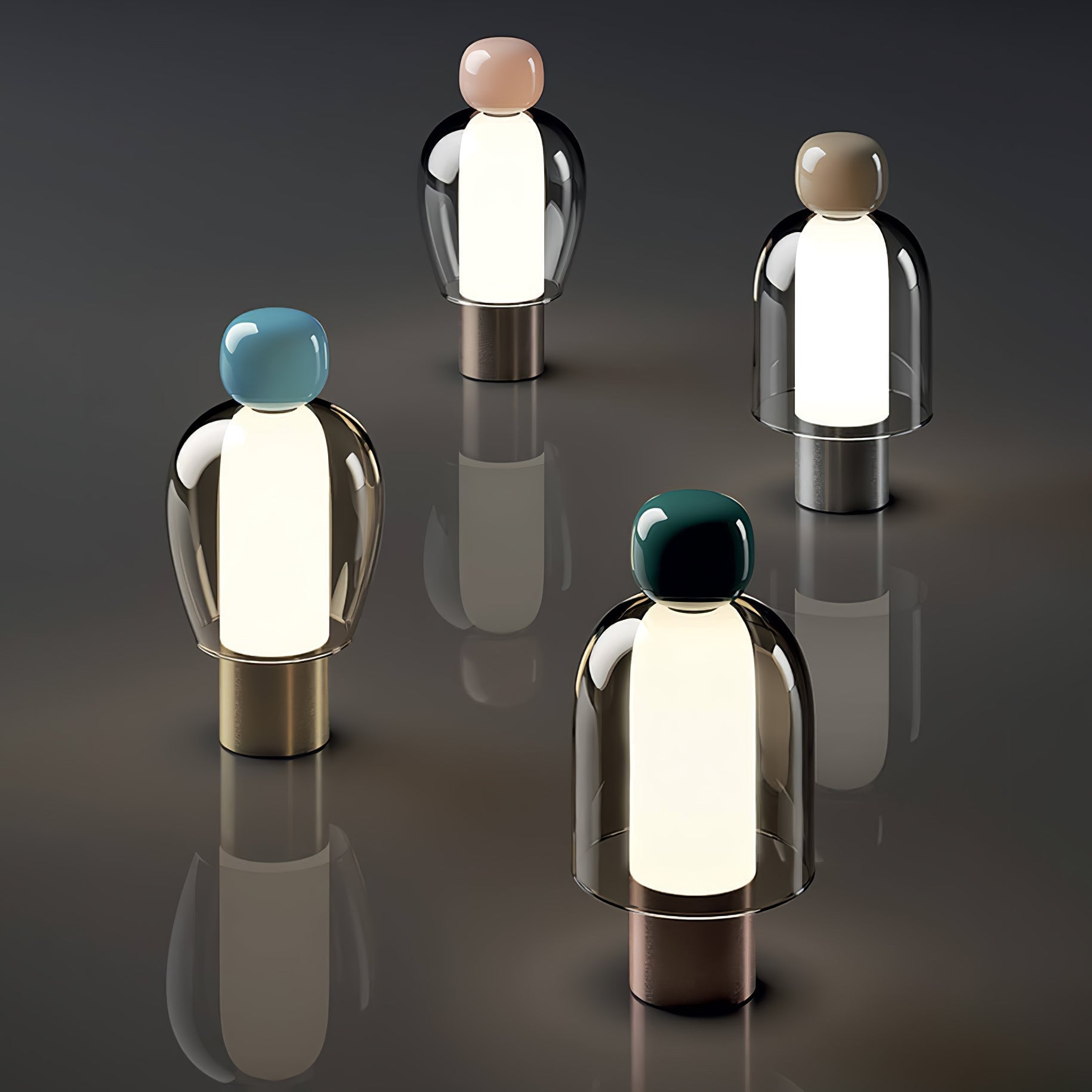 Nara Glass Artistic Table Lamp