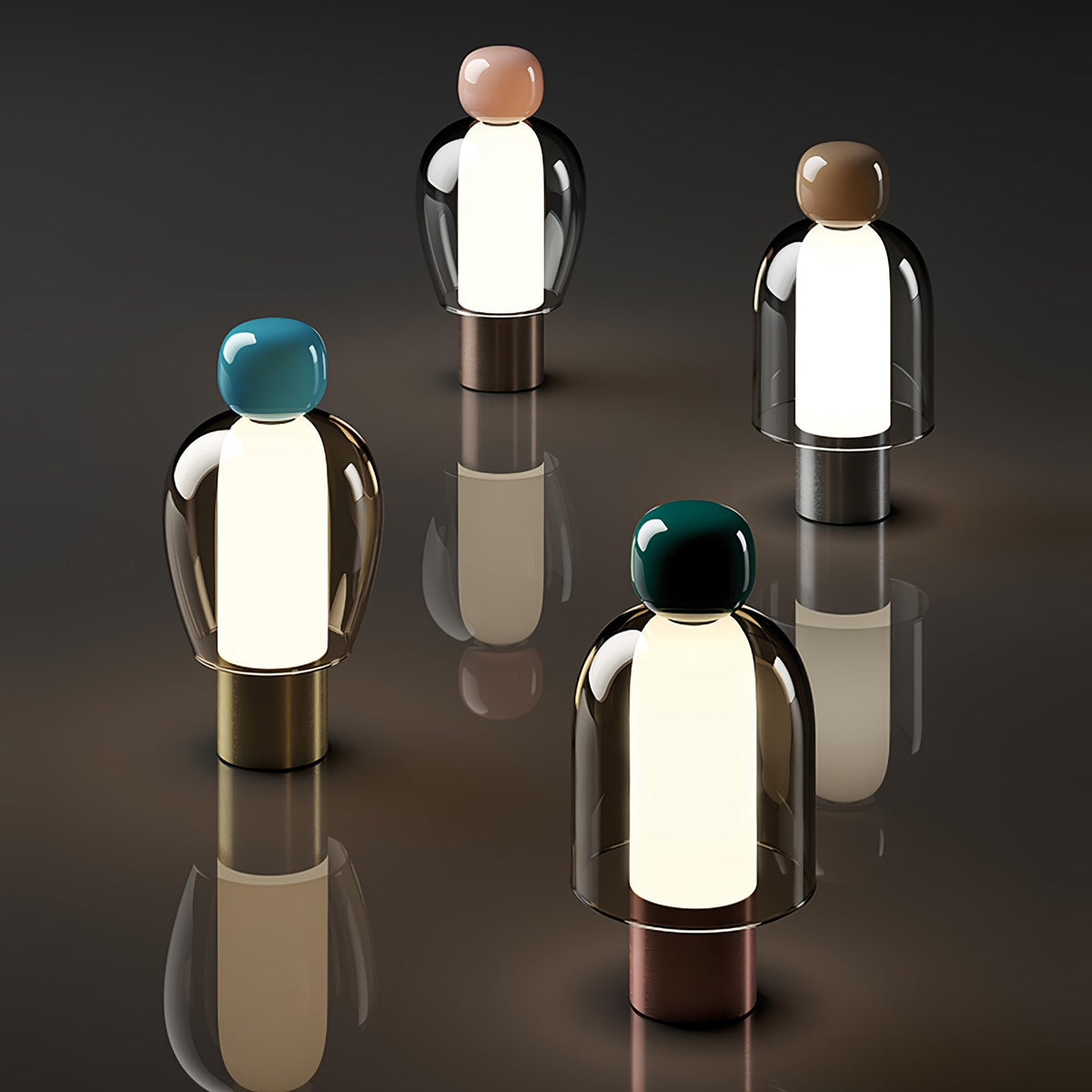 Nara Glass Artistic Table Lamp