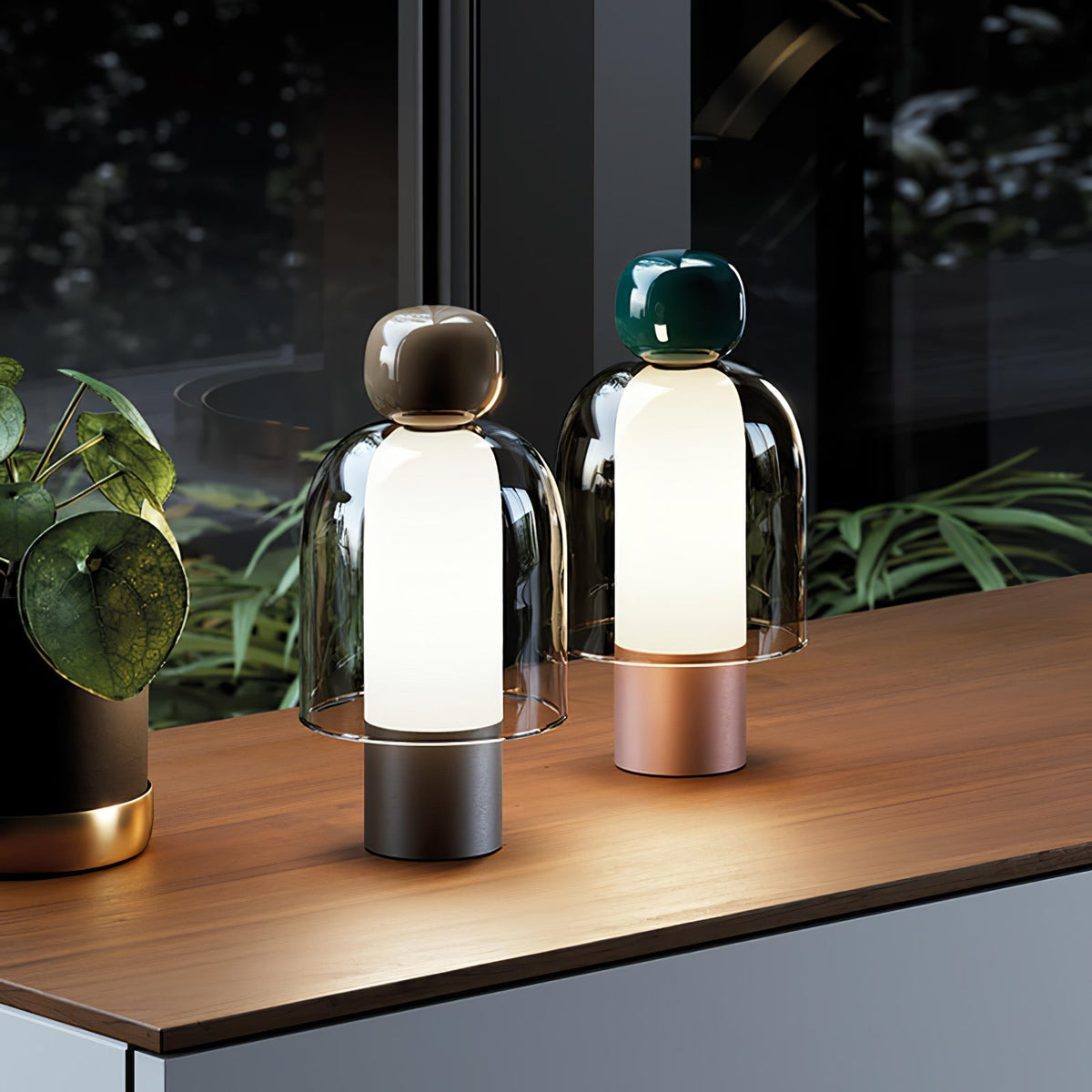 Nara Glass Artistic Table Lamp