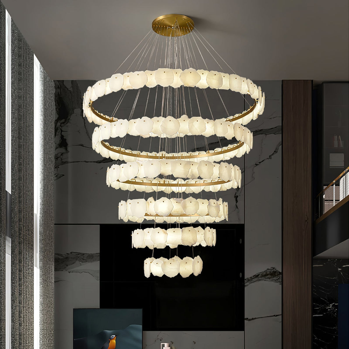 Albeine Luxury Alabaster Chandelier