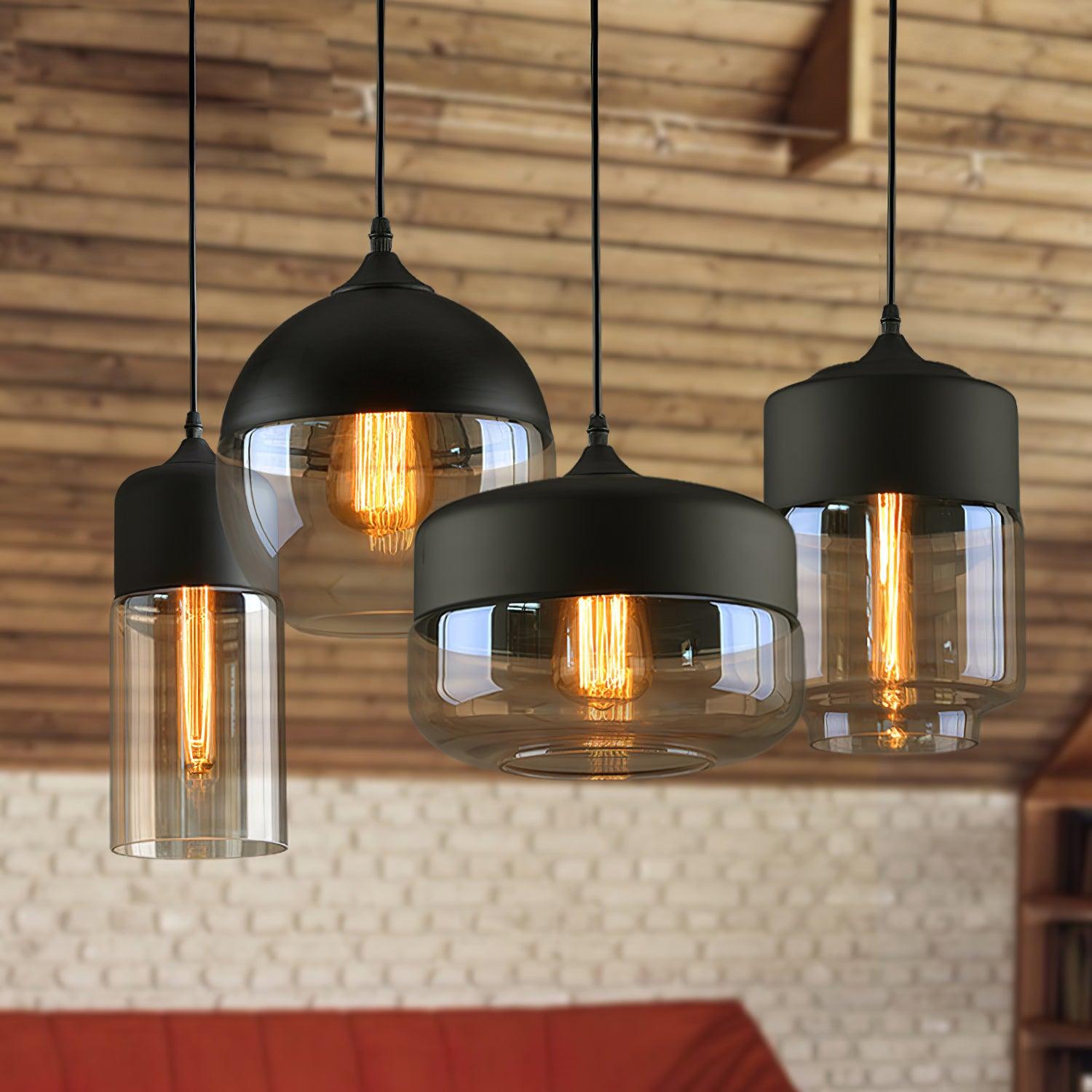 Eirinelle Industrial Glass Pendant Lamp
