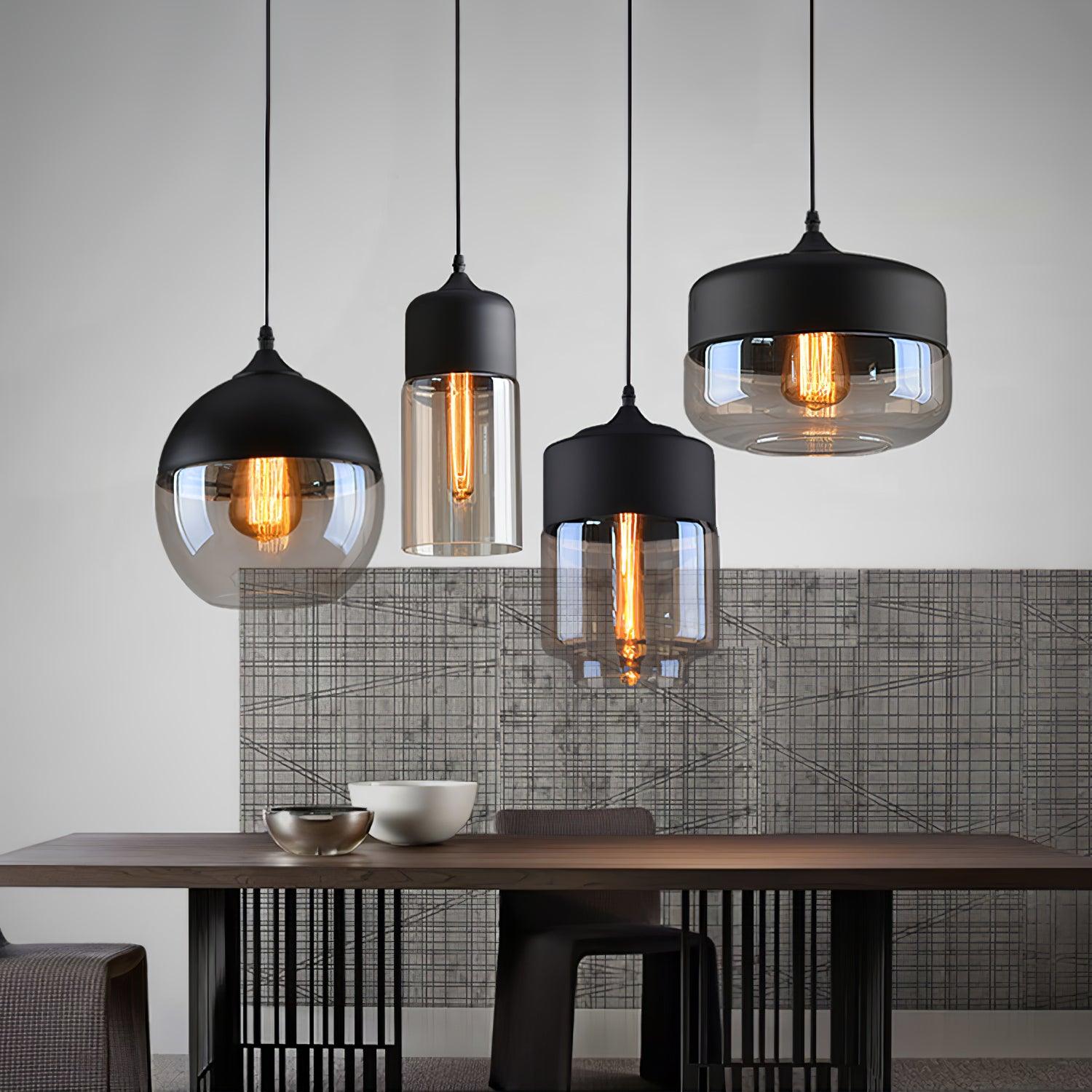 Eirinelle Industrial Glass Pendant Lamp