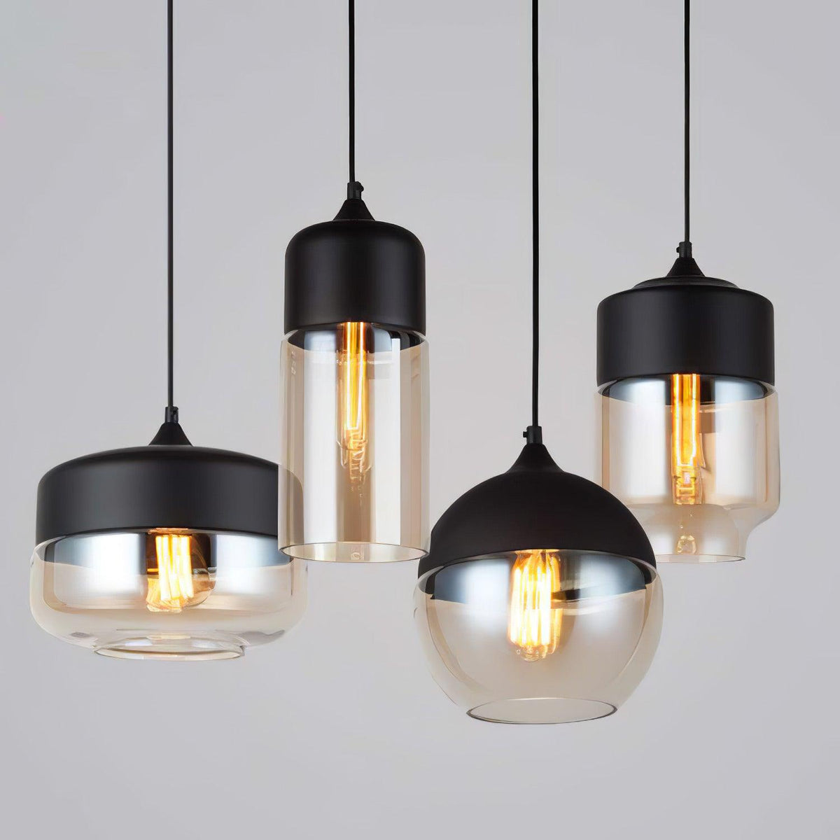Eirinelle Industrial Glass Pendant Lamp