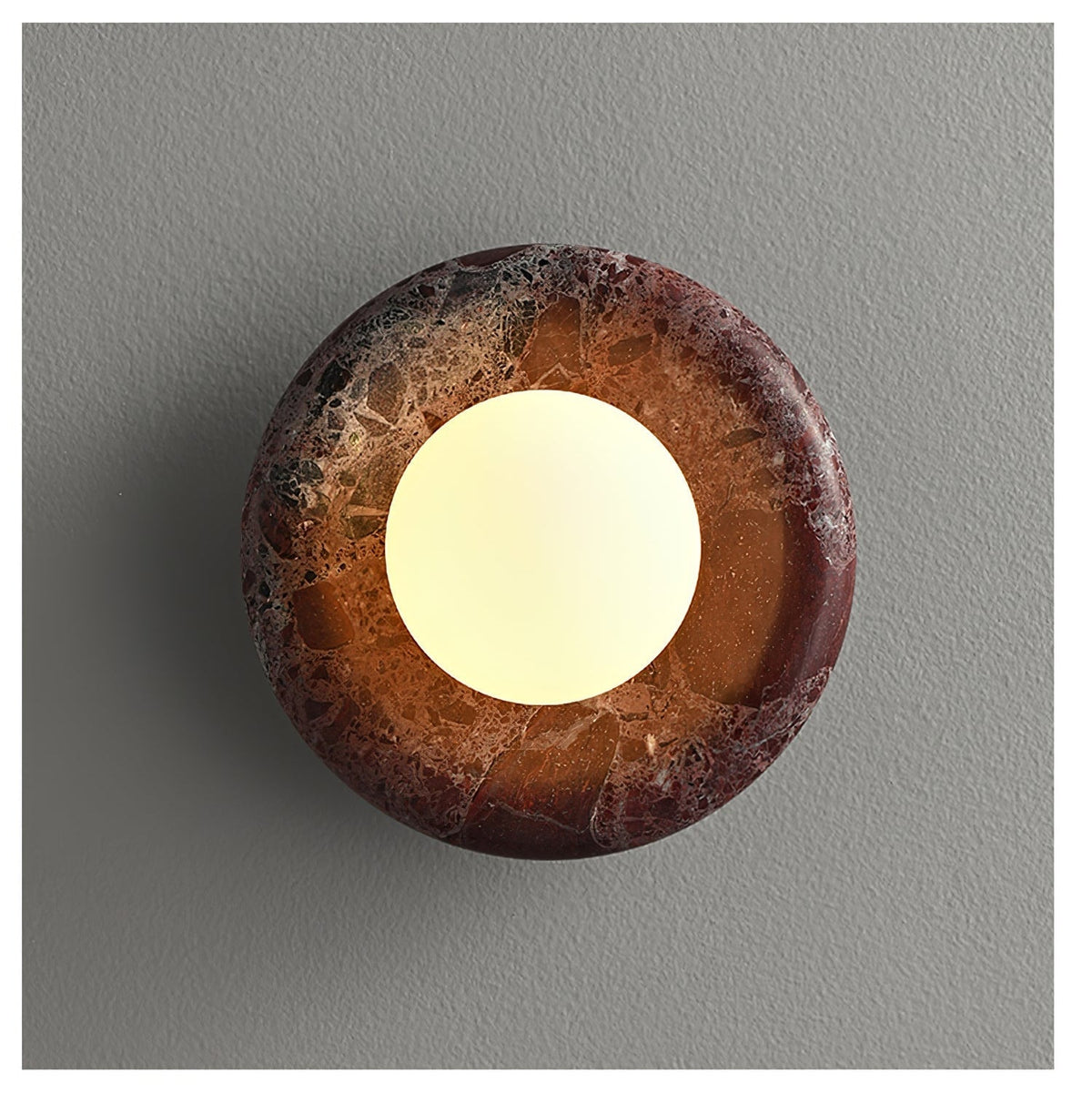 Amber Vintage Marble Wall Light