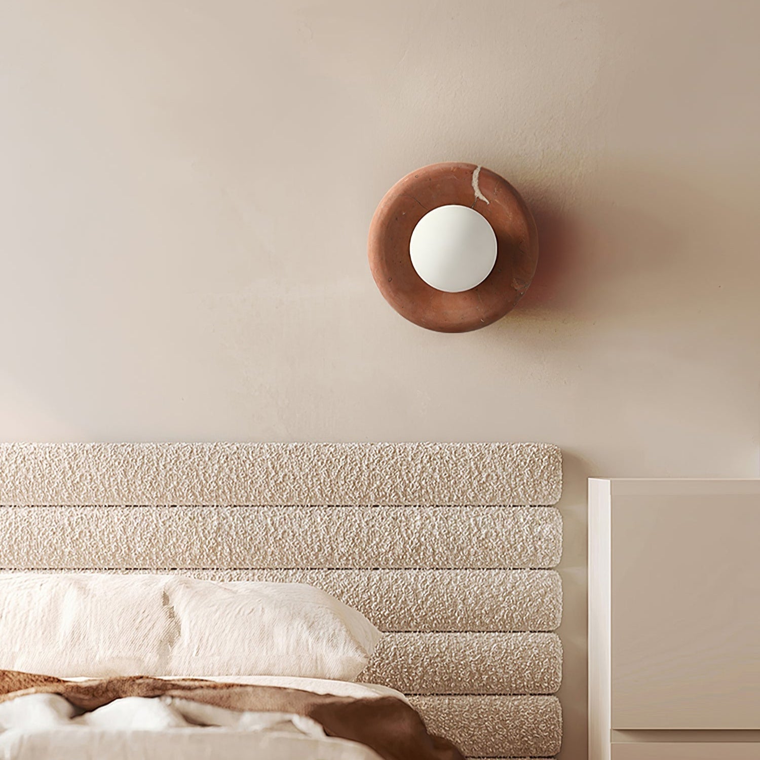 Amber Vintage Marble Wall Light