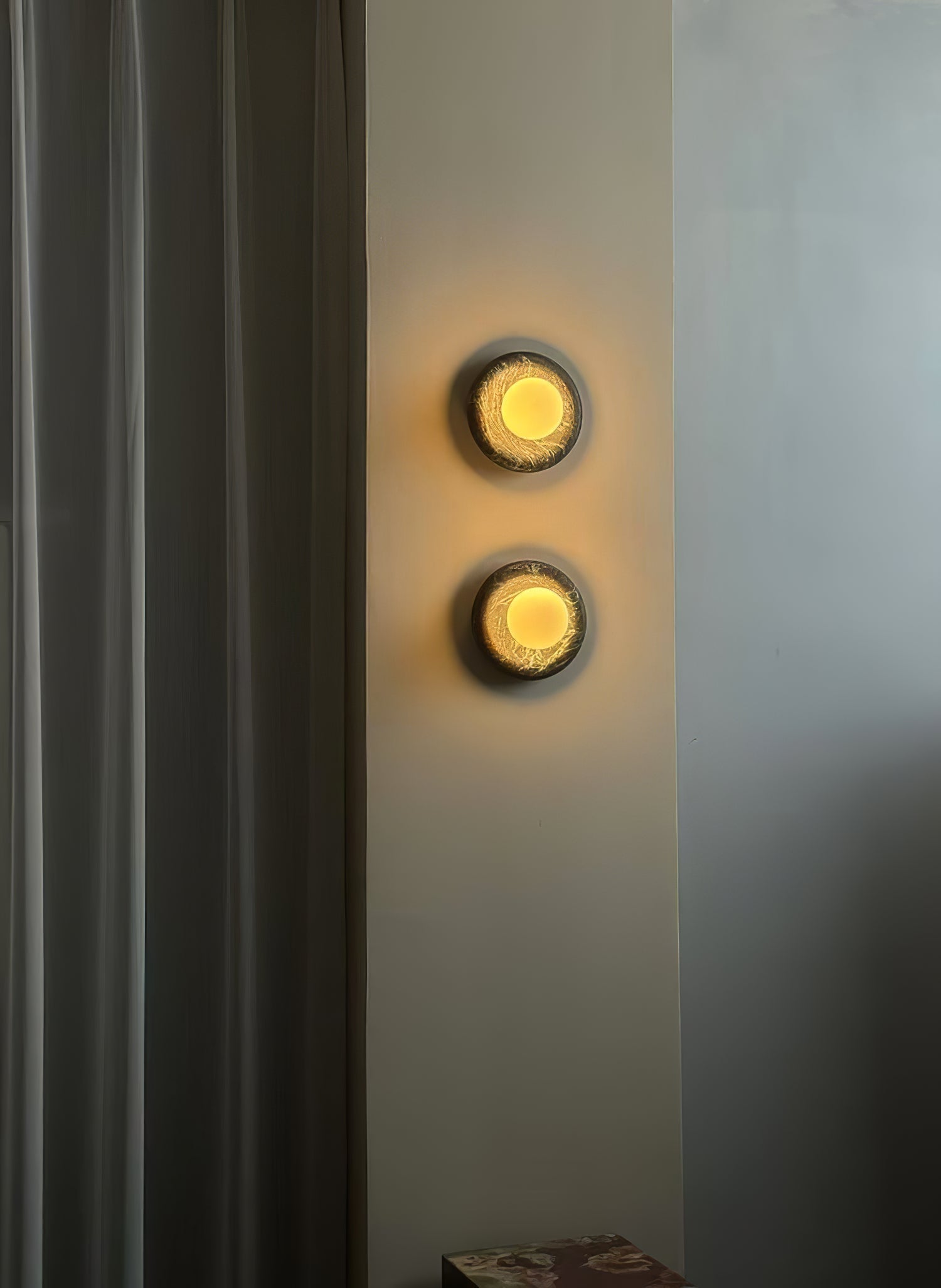 Amber Vintage Marble Wall Light
