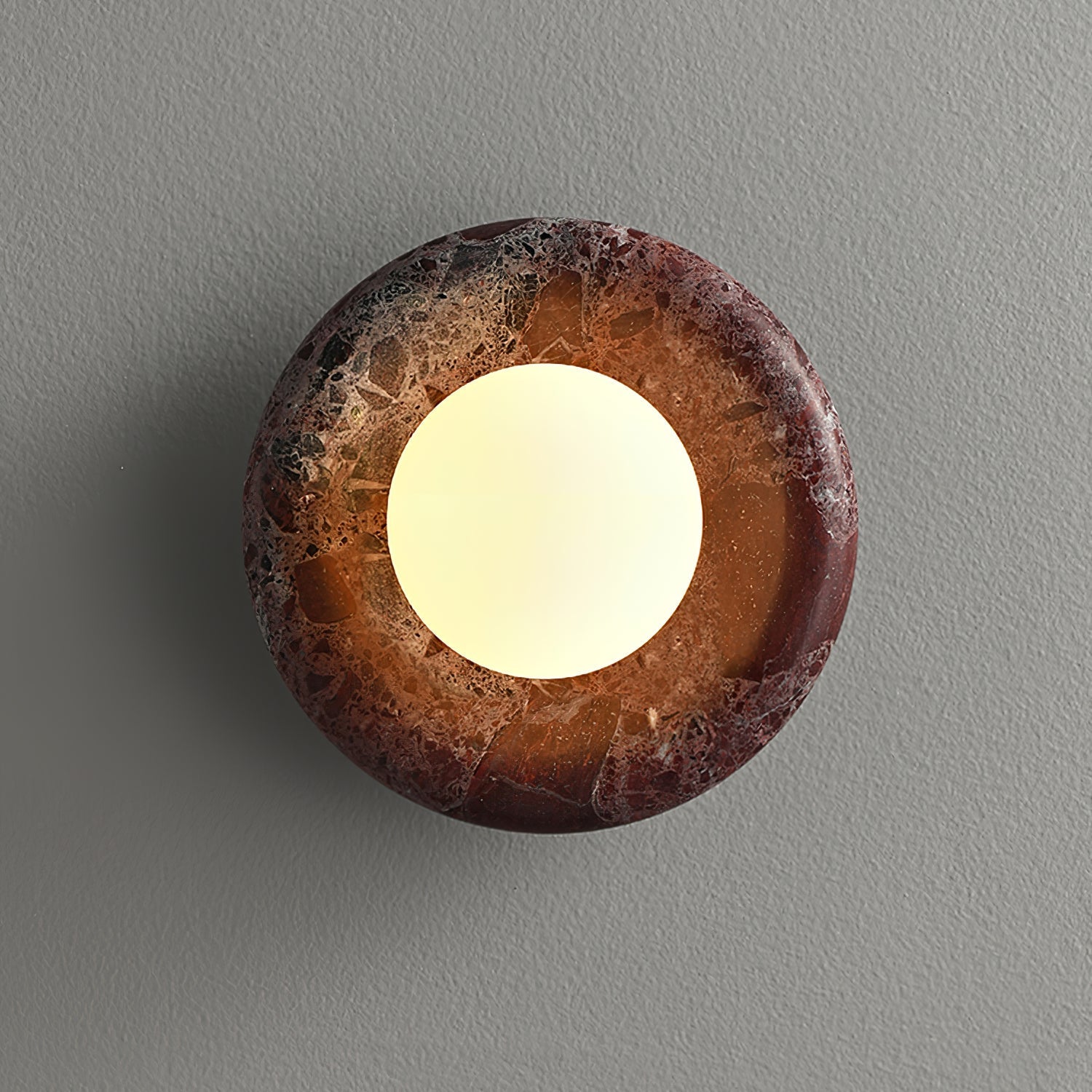 Amber Vintage Marble Wall Light