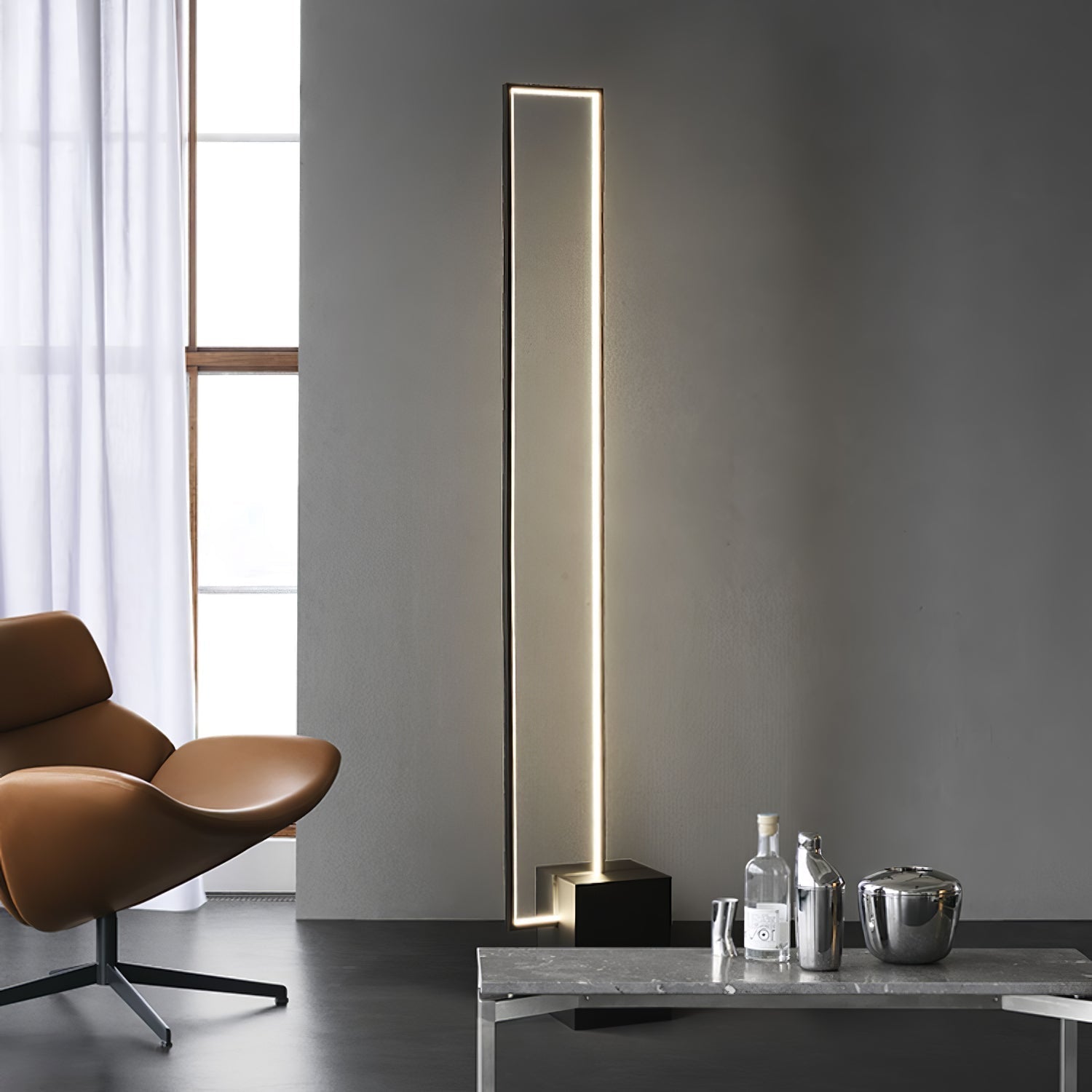 Keloza Aluminum Floor Lamp