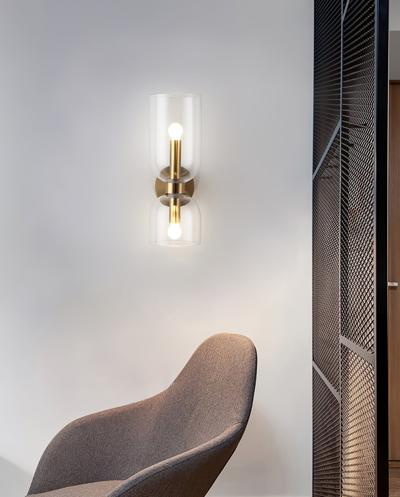 Zildes Nordic Art Plug-In Glass Wall Lamp