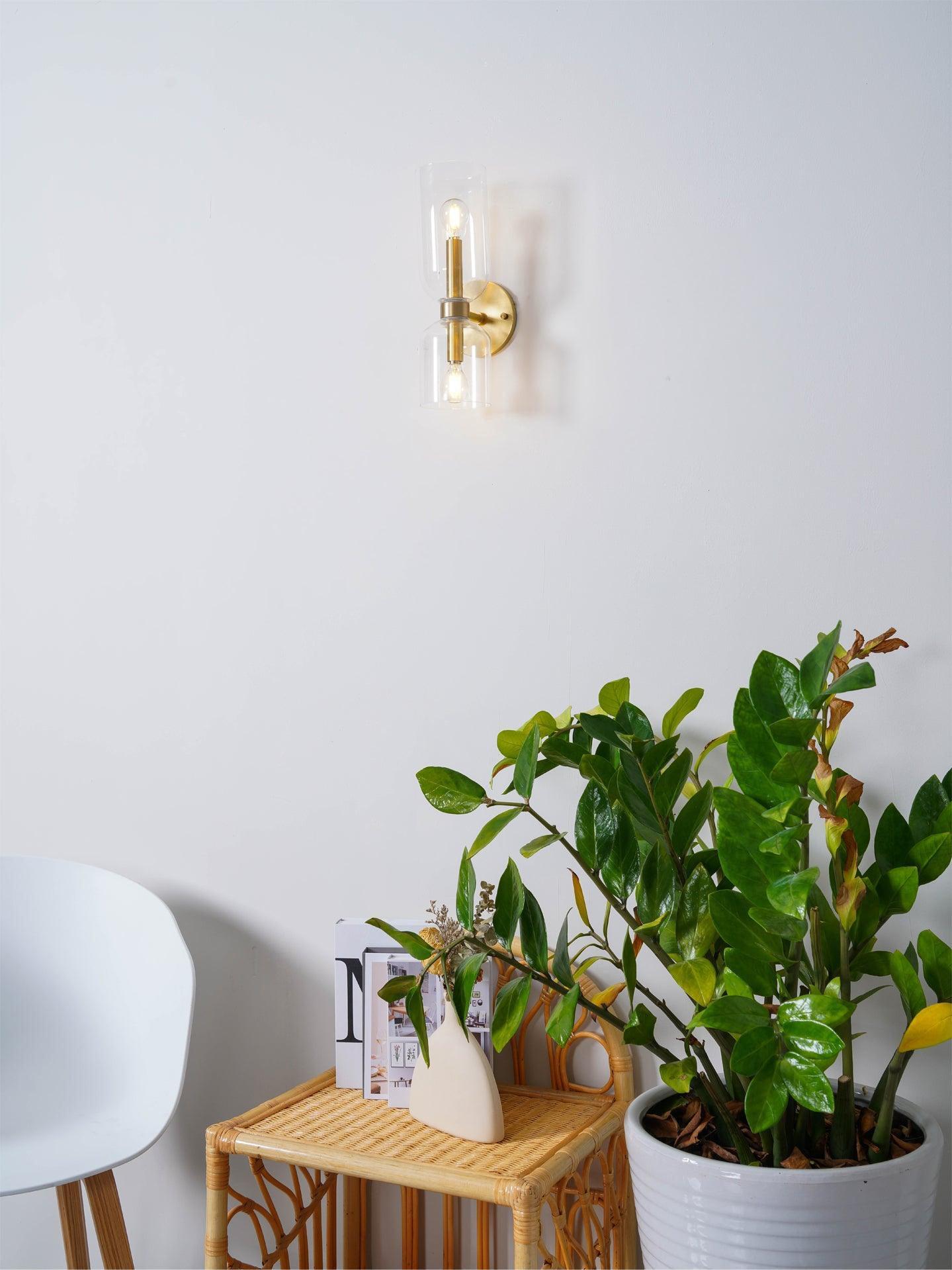 Zildes Nordic Art Plug-In Glass Wall Lamp