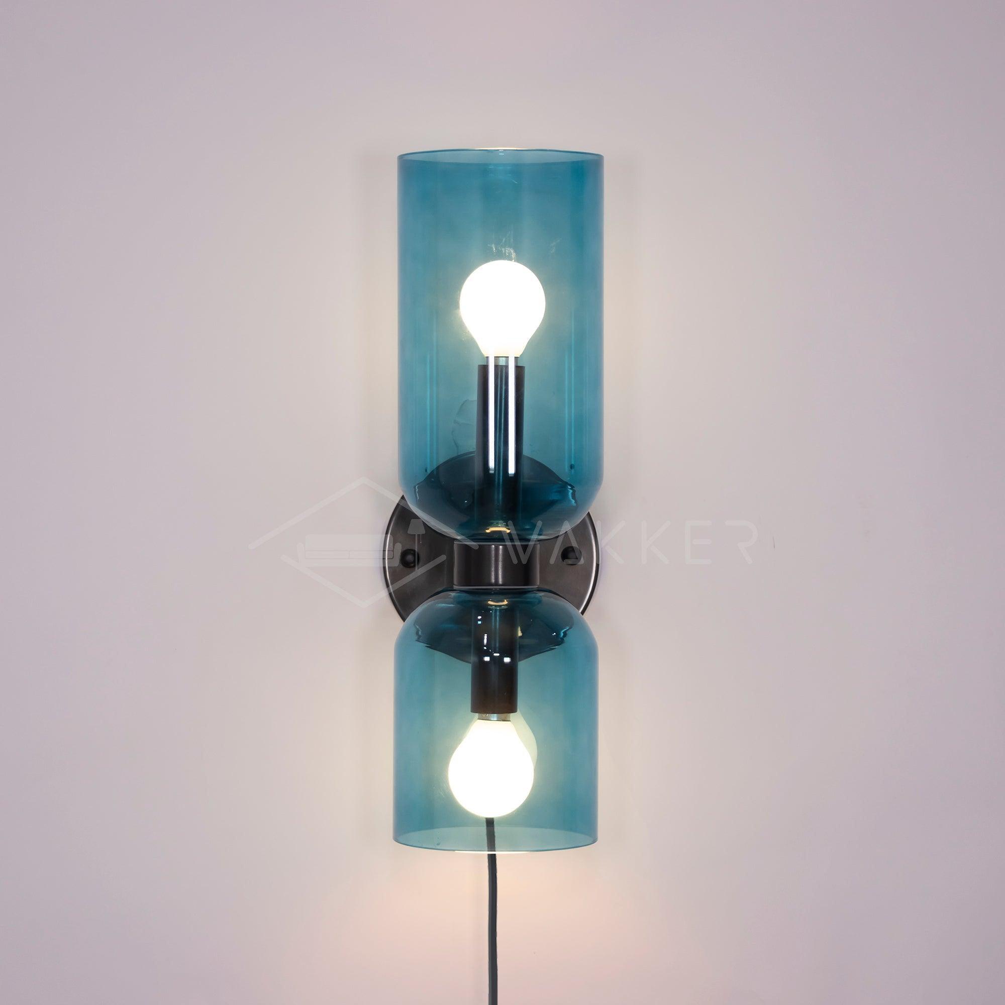 Zildes Nordic Art Plug-In Glass Wall Lamp
