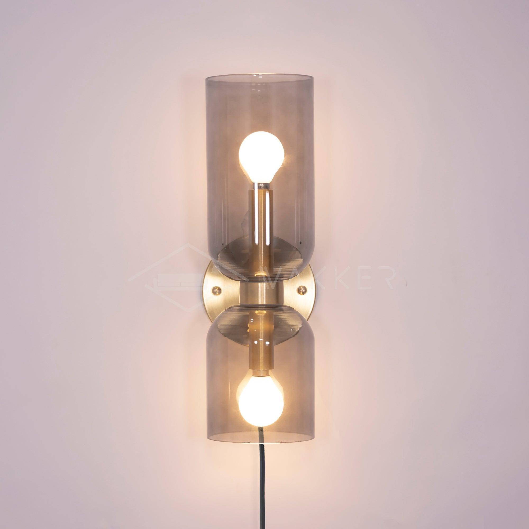 Zildes Nordic Art Plug-In Glass Wall Lamp