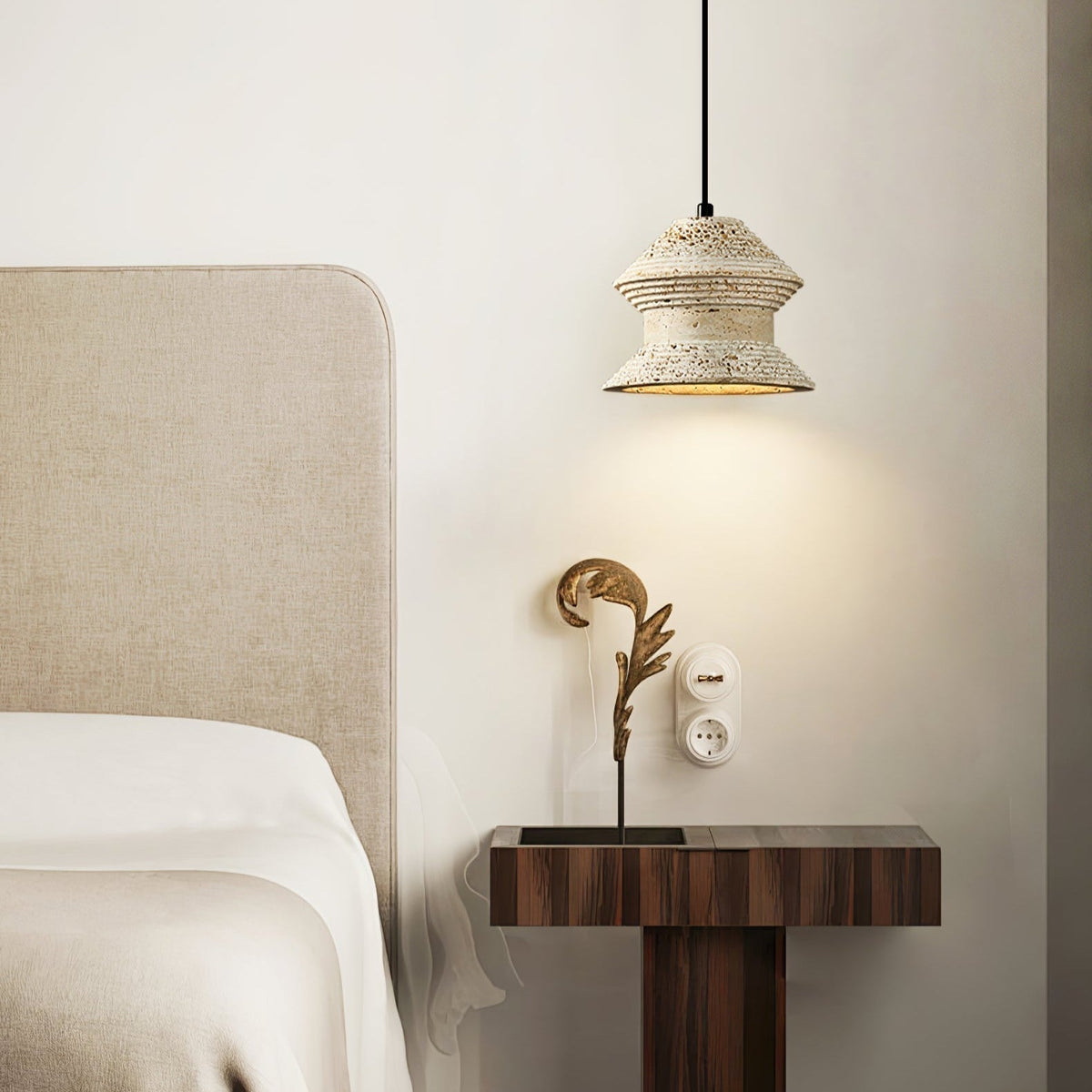Nyrd Travertine Pendant Light