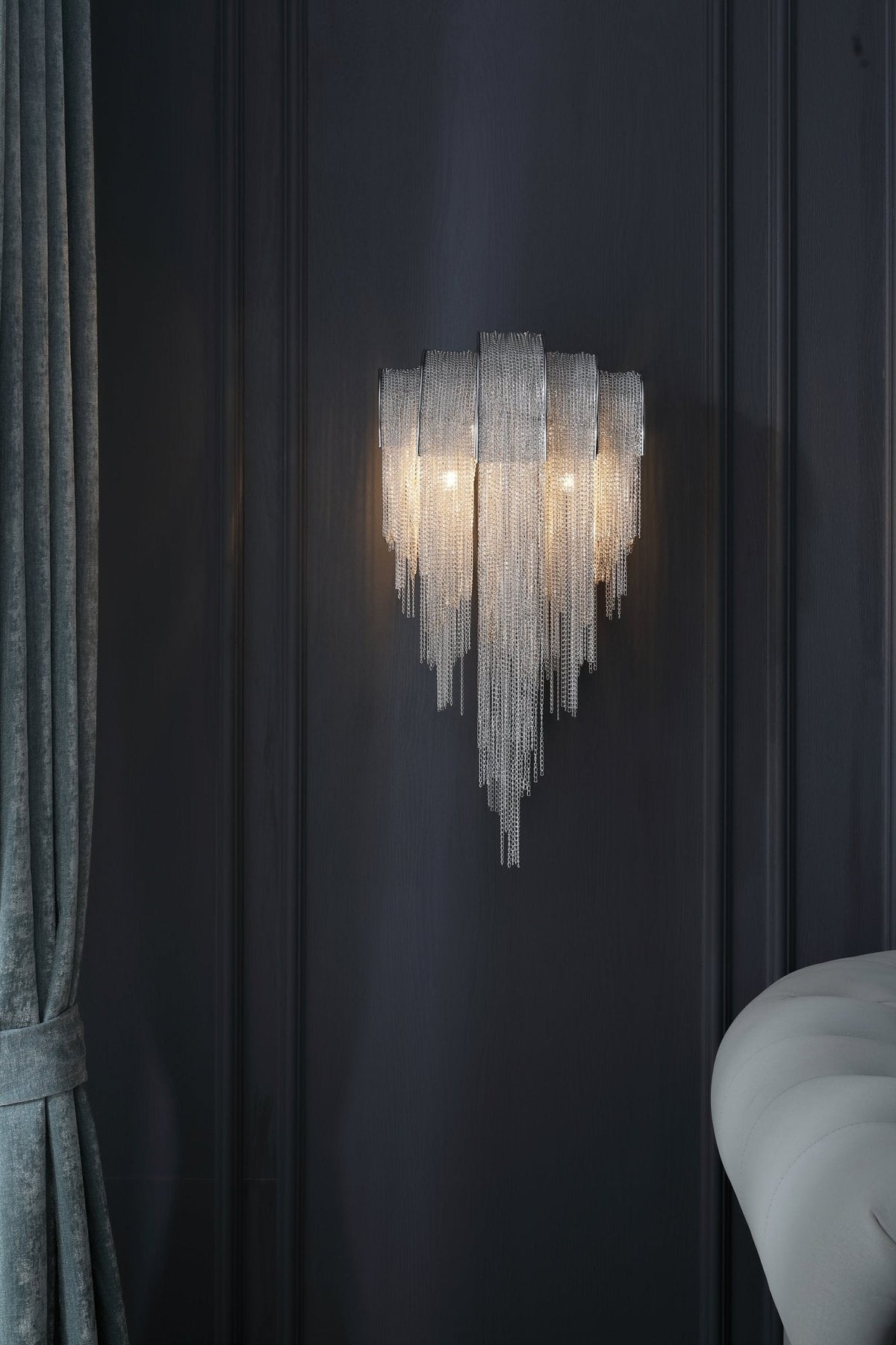 Chains Postmodern Luxury Tassel Wall Lamp