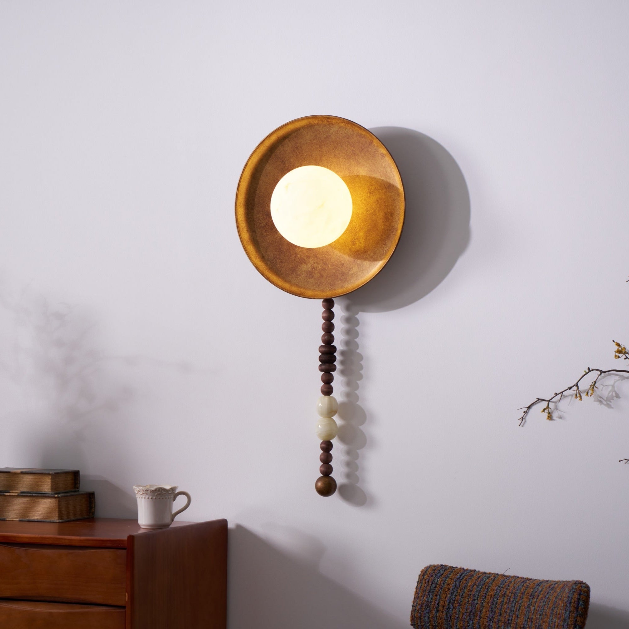 Olive Premium Nordic Art Marble Wall Light - Neutral Decor