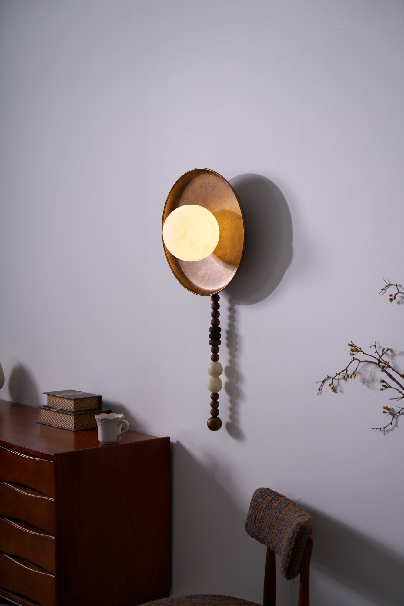 Olive Premium Nordic Art Marble Wall Light - Neutral Decor