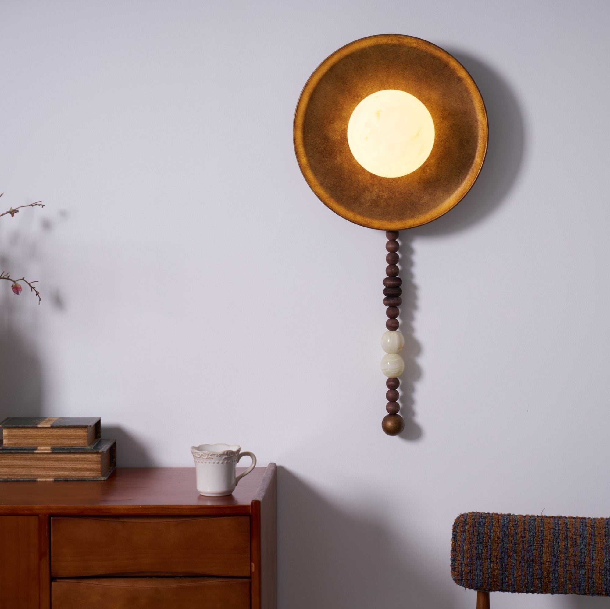 Olive Premium Nordic Art Marble Wall Light - Neutral Decor